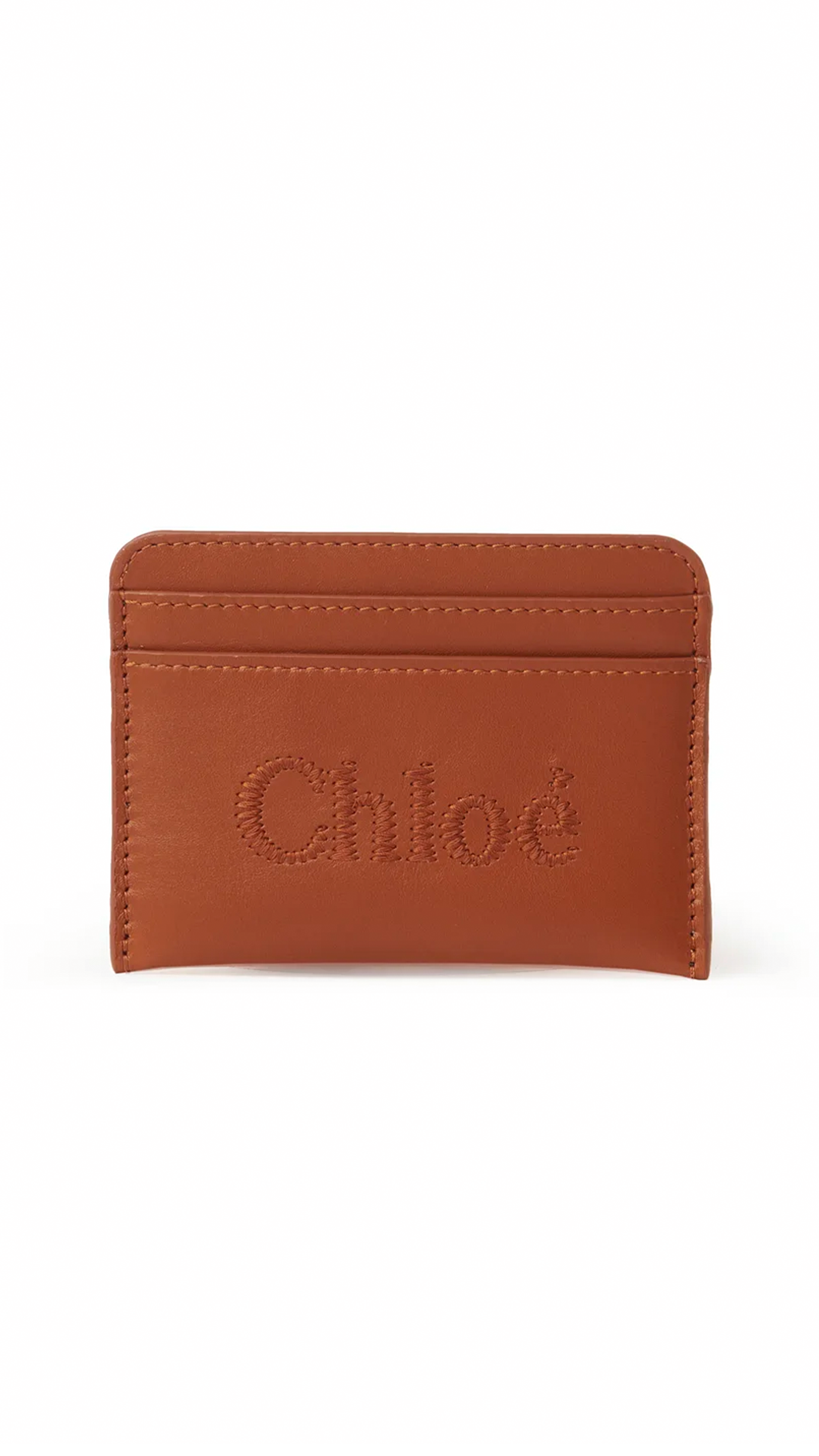 Chloé Sense Card Holder - Caramel