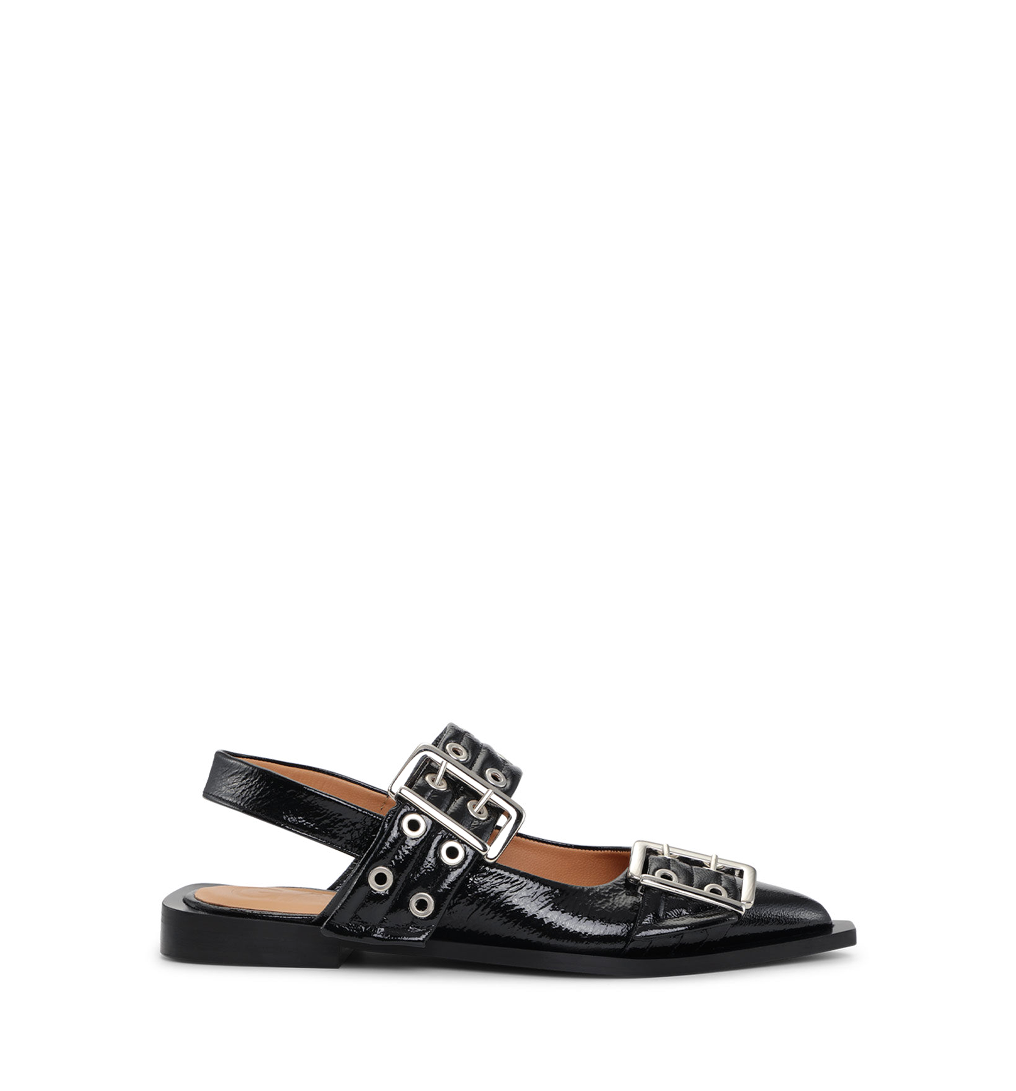 Feminine Buckle Ballerinas