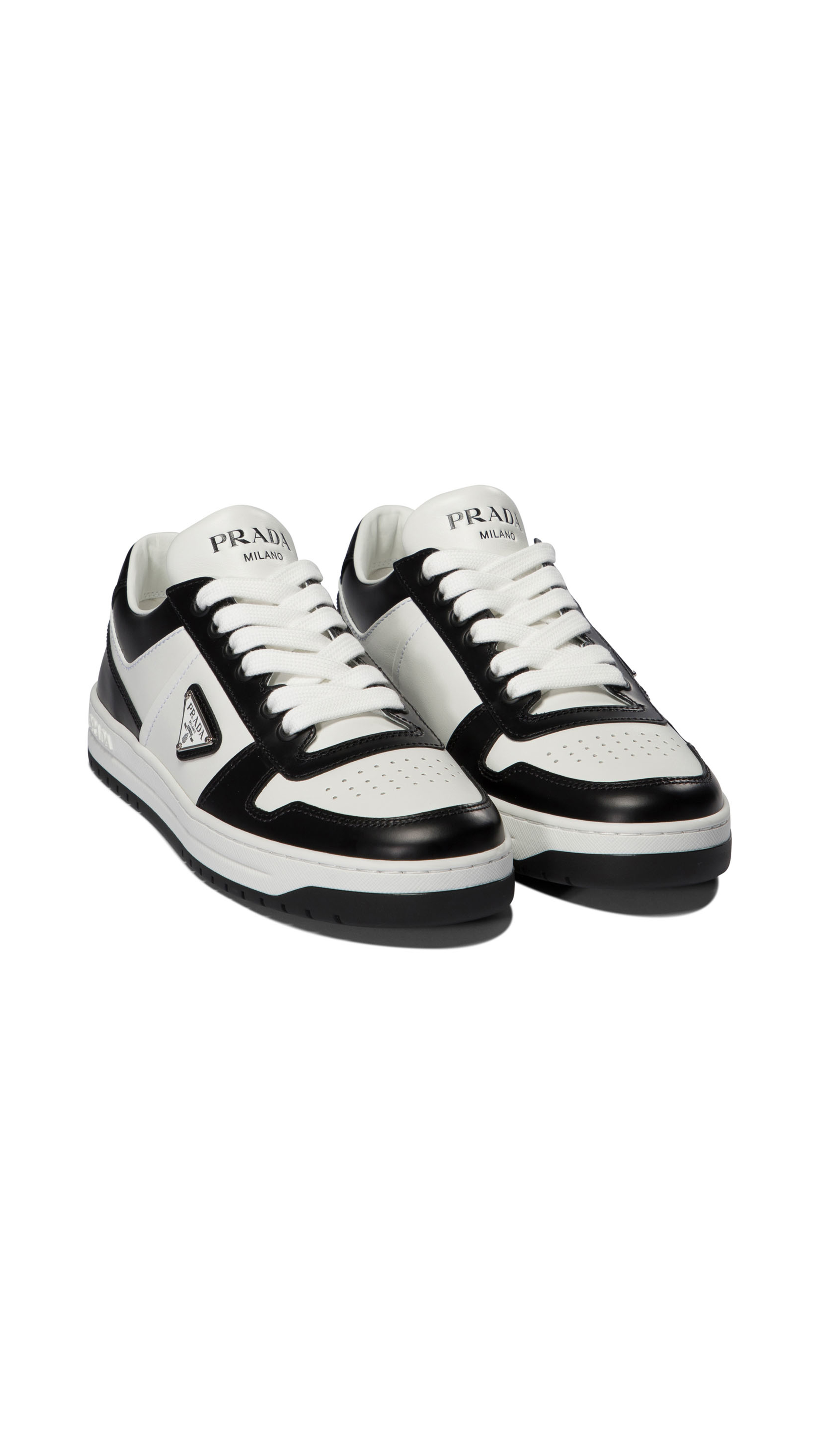 Downtown Leather Sneakers - White/Black