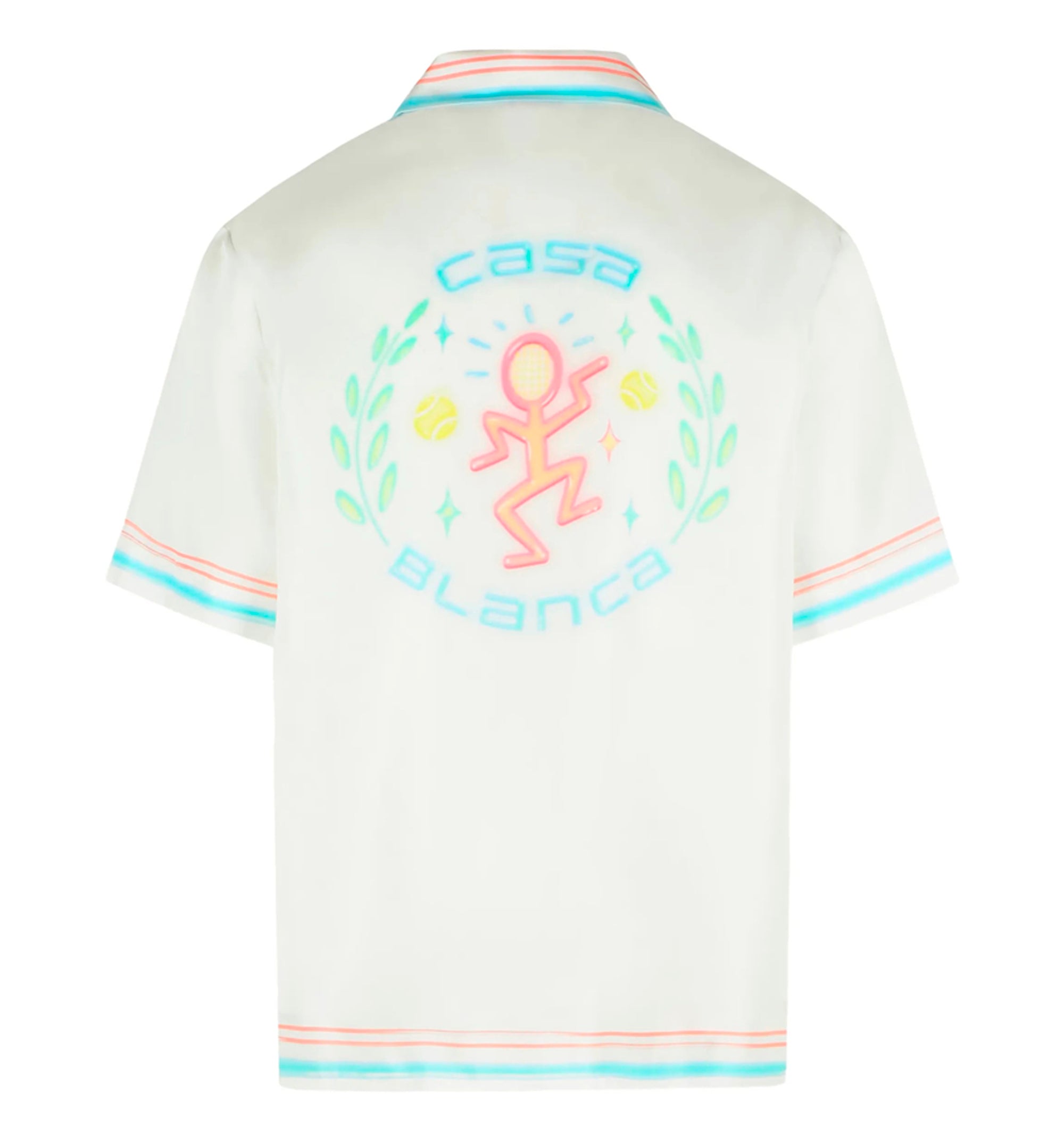 Floral Cuban Collar Short Sleeve Silk Shirt