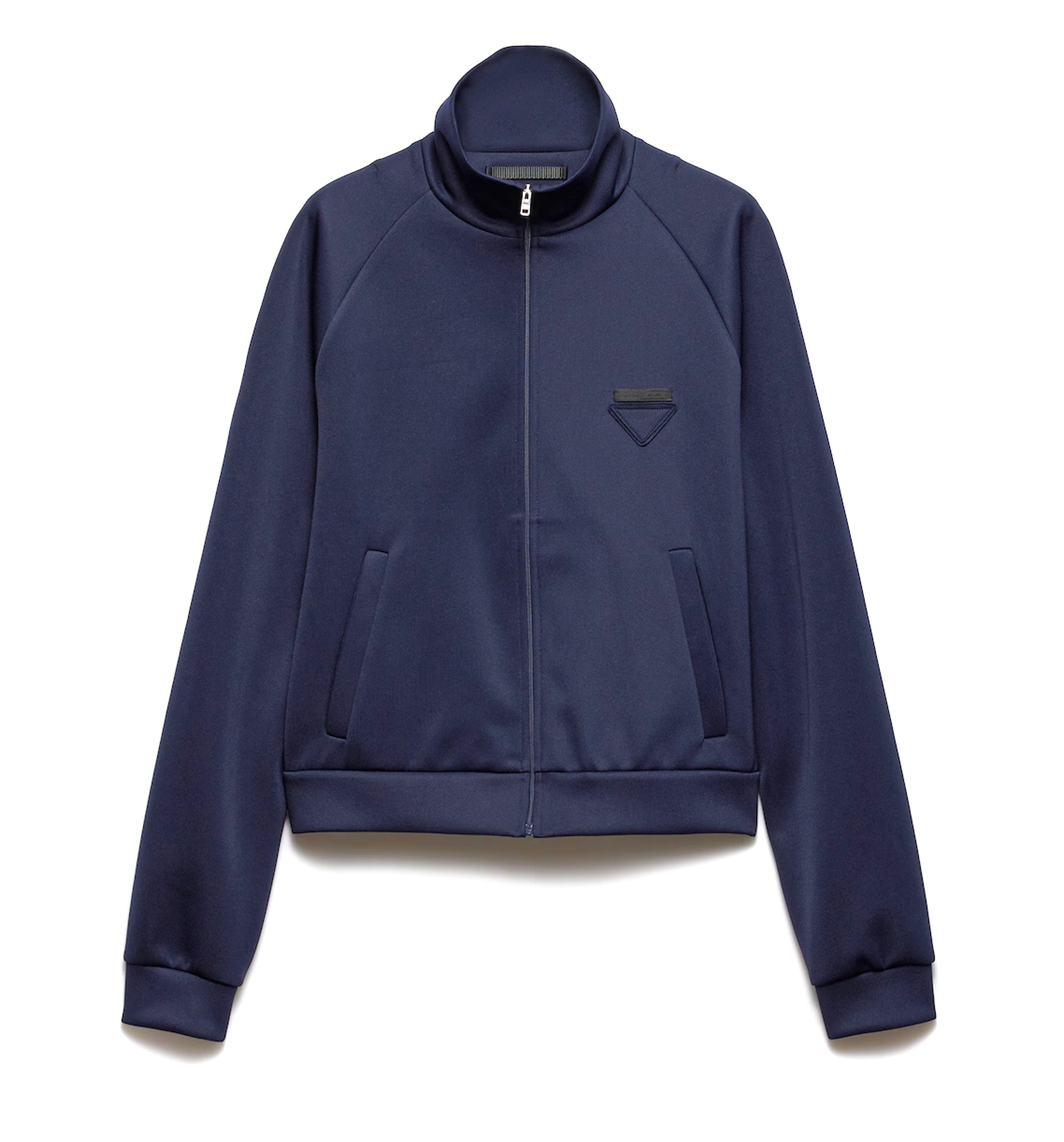 Zippered technical fabric jacket