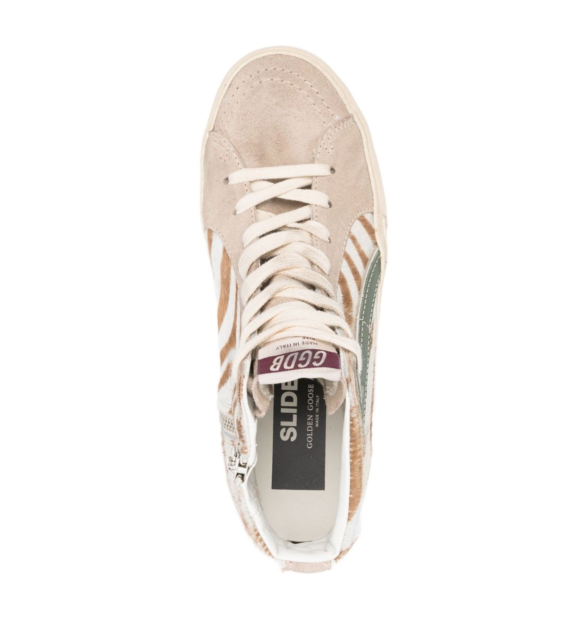 Slide high-top sneakers
