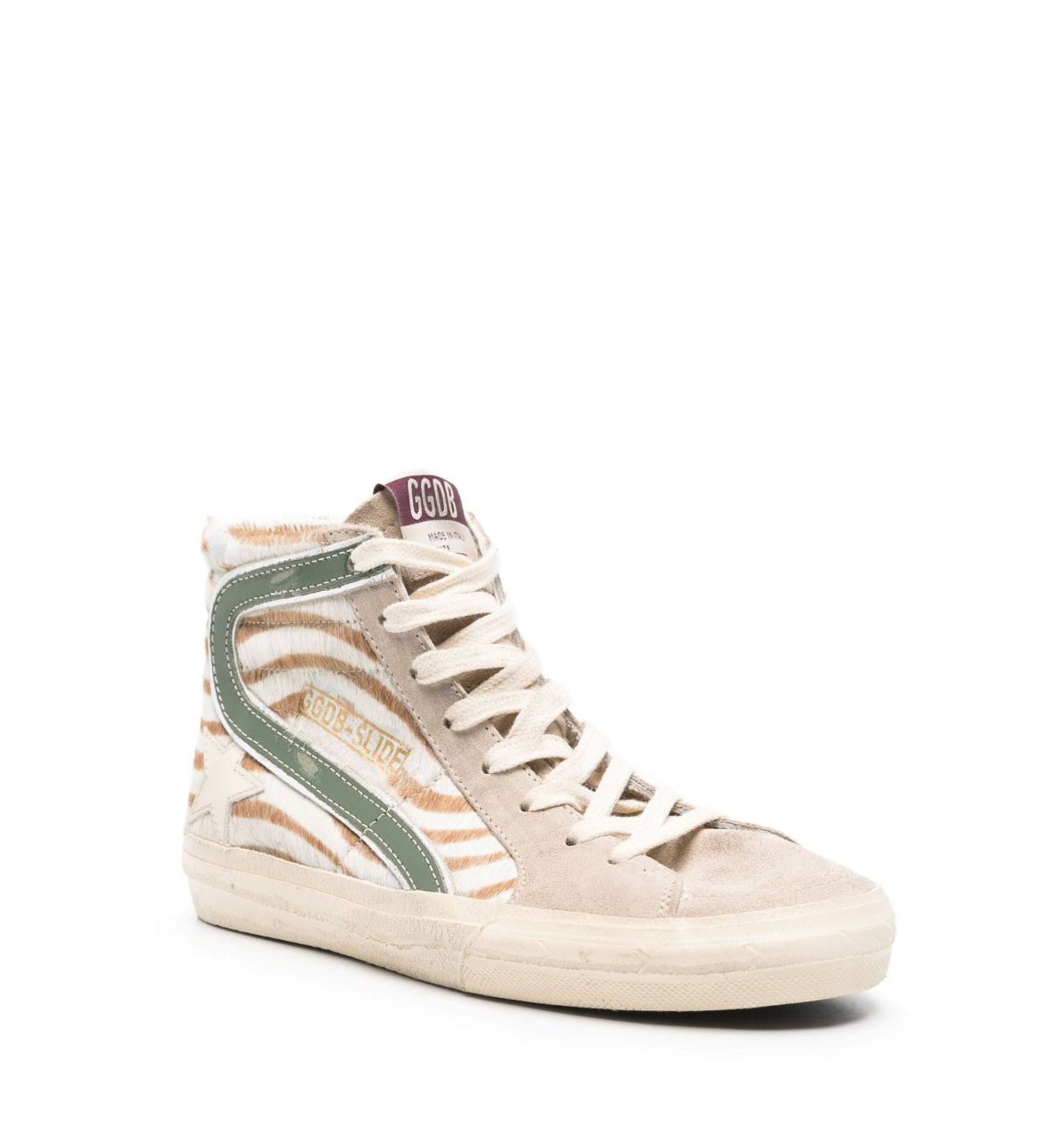 Slide high-top sneakers