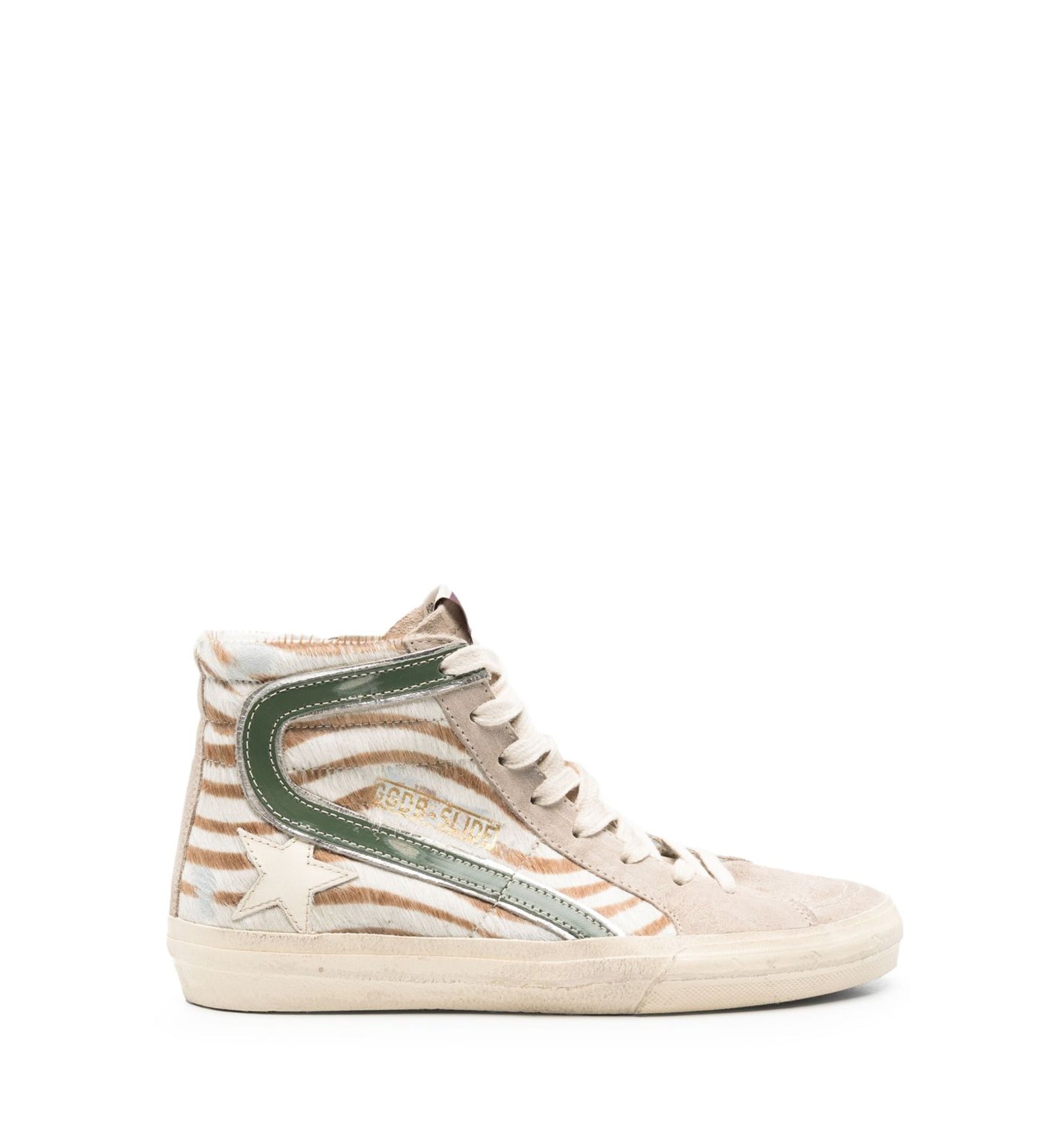 Slide high-top sneakers
