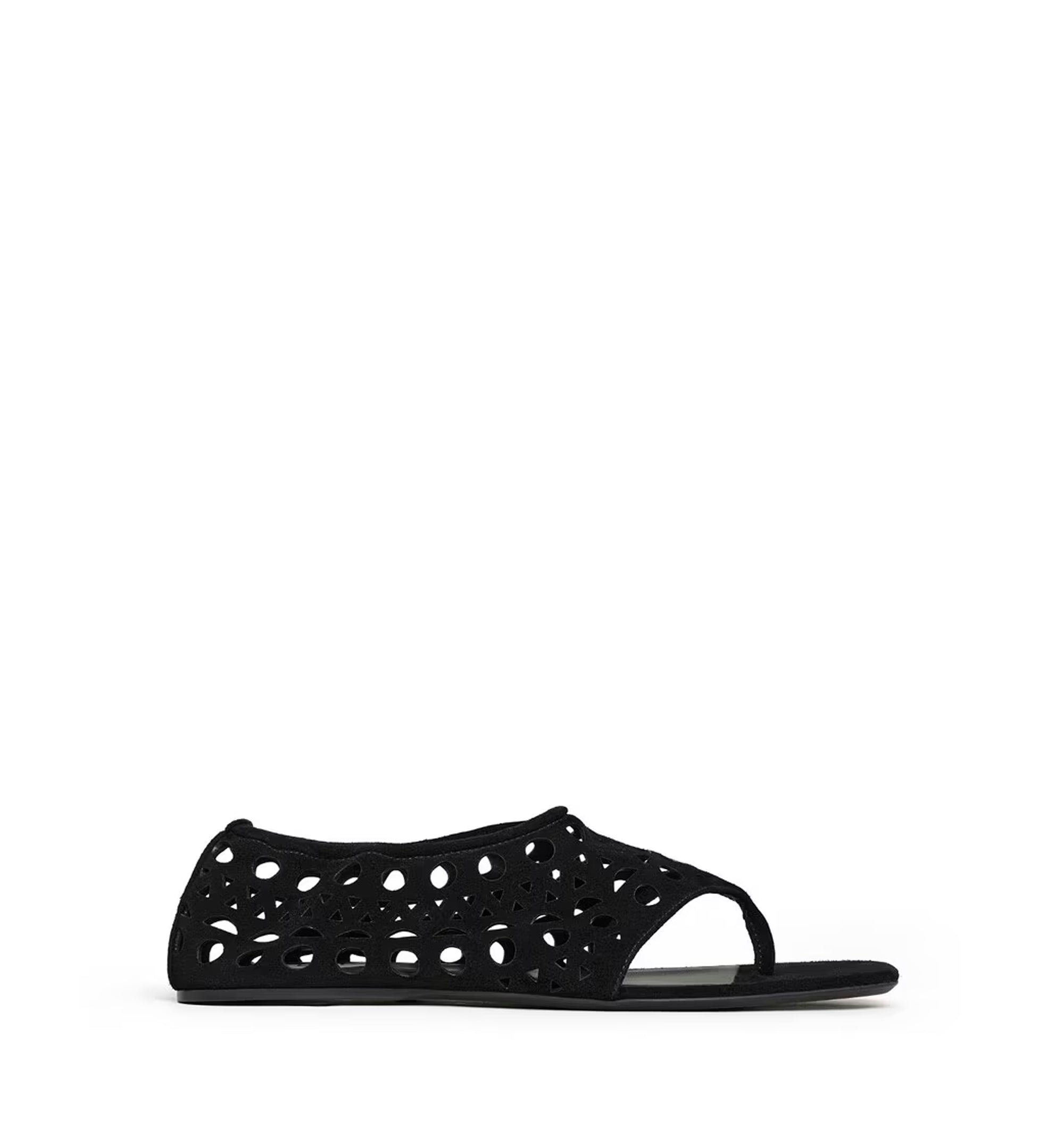 Vienne Thong Sandals In Velvet Calfskin