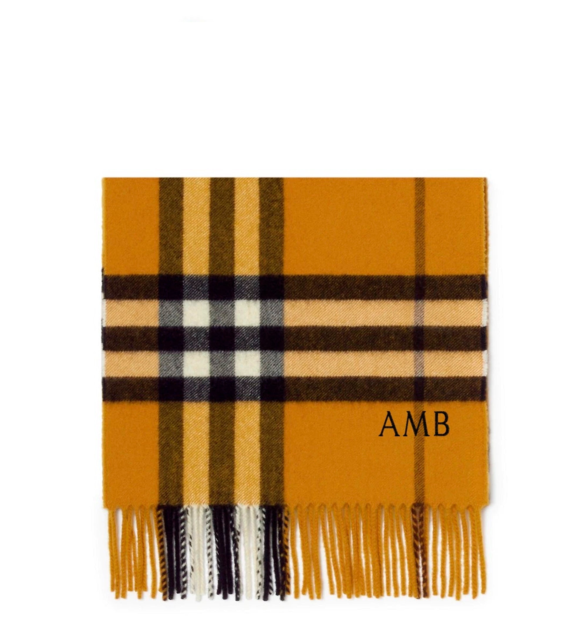 Check Cashmere Scarf