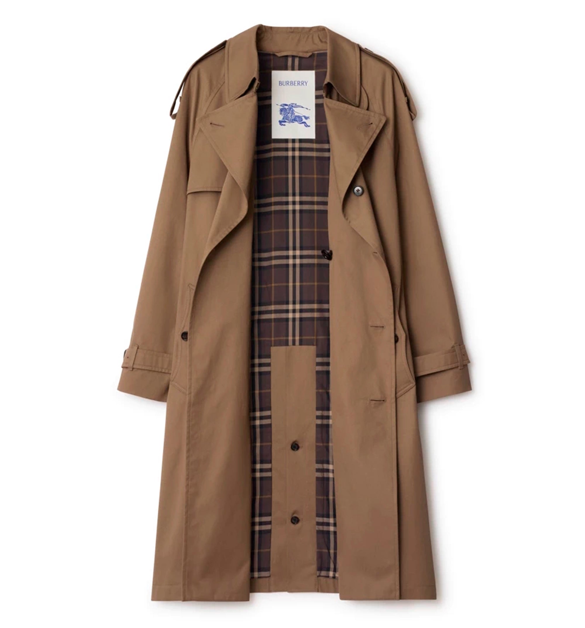 Long Gabardine Chestwood Trench Coat