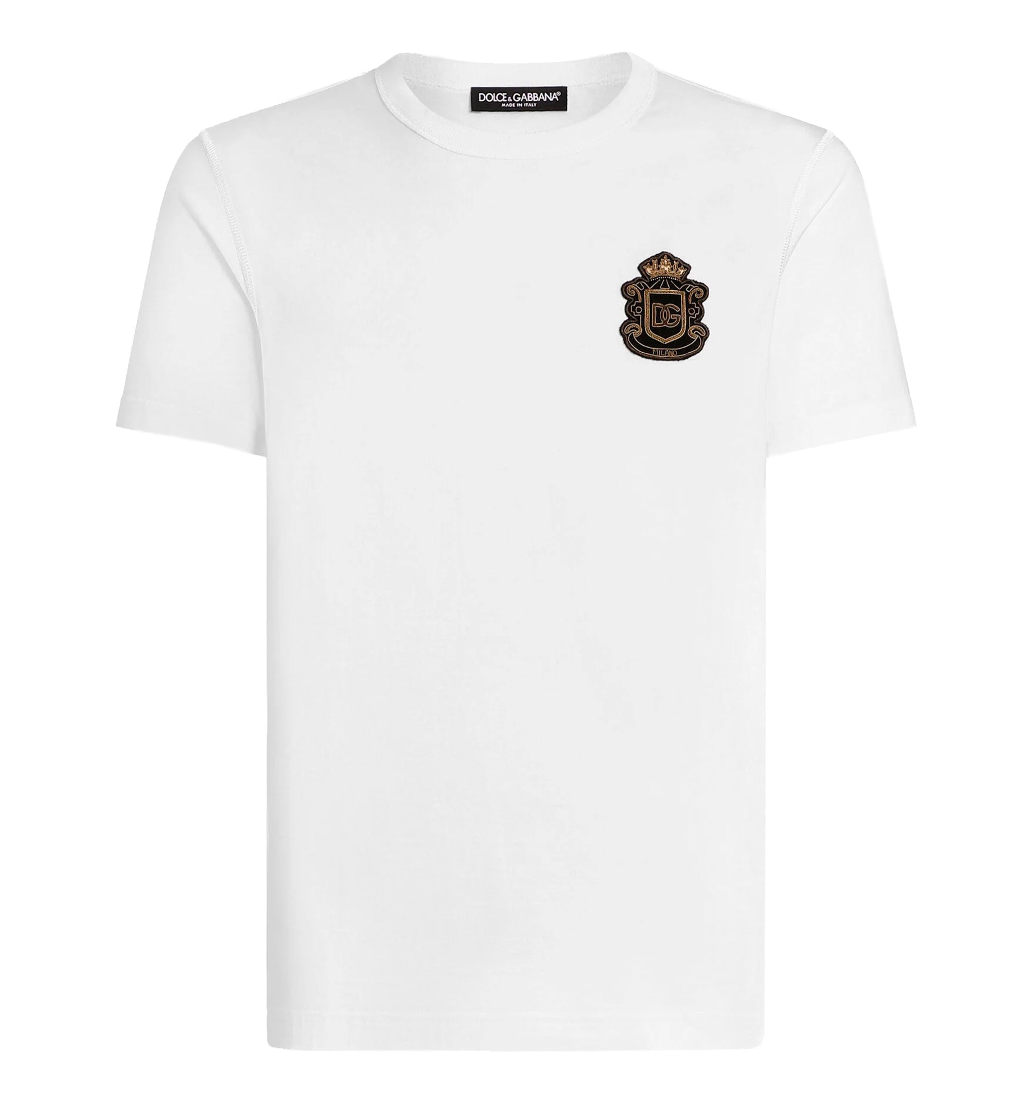 T-shirt with heraldic patch