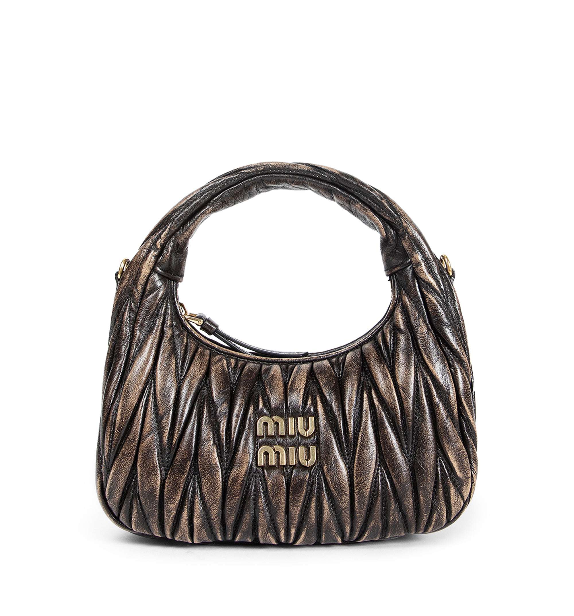 Wander matelassé nappa leather bag