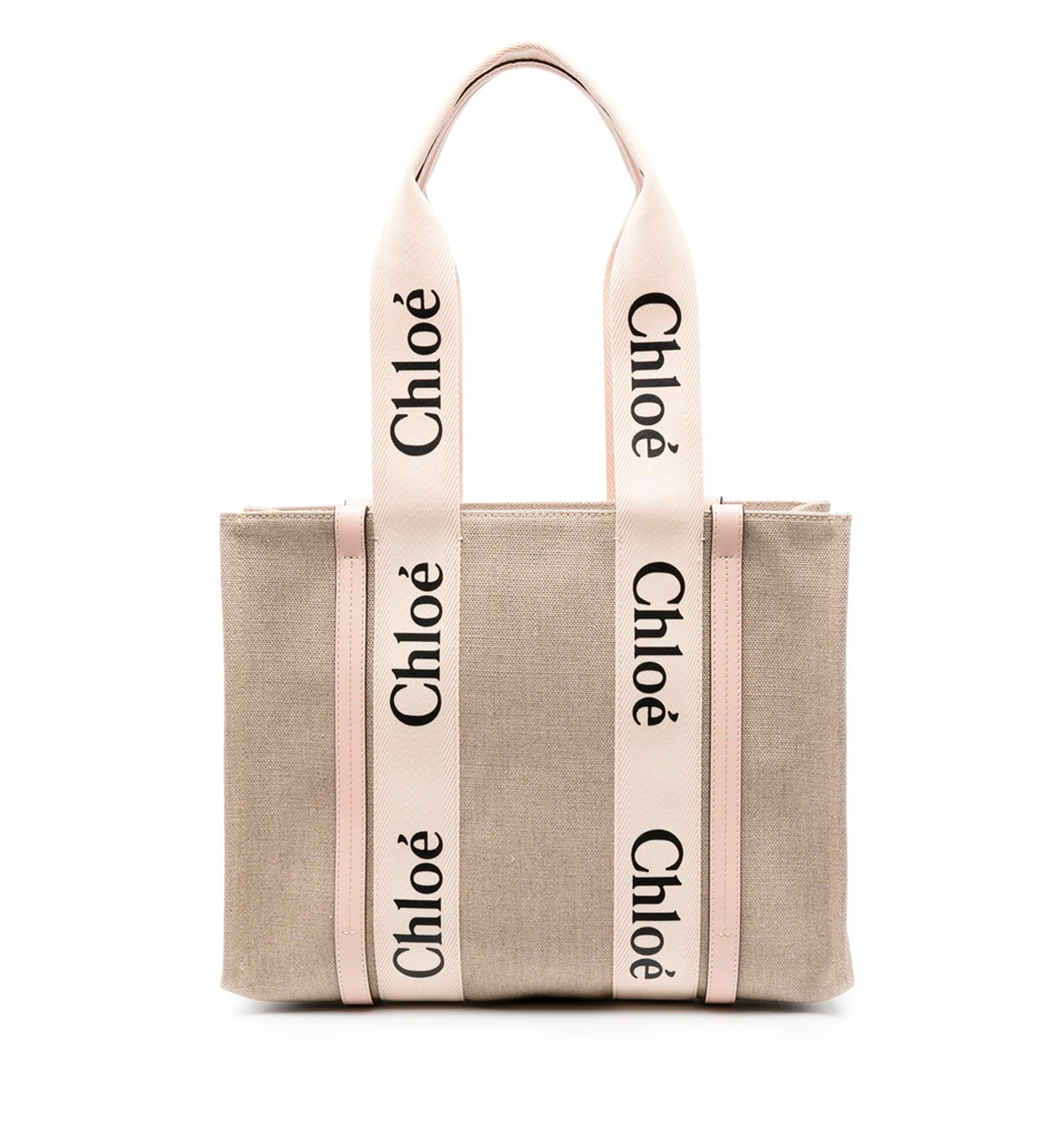 Woody linen tote bag