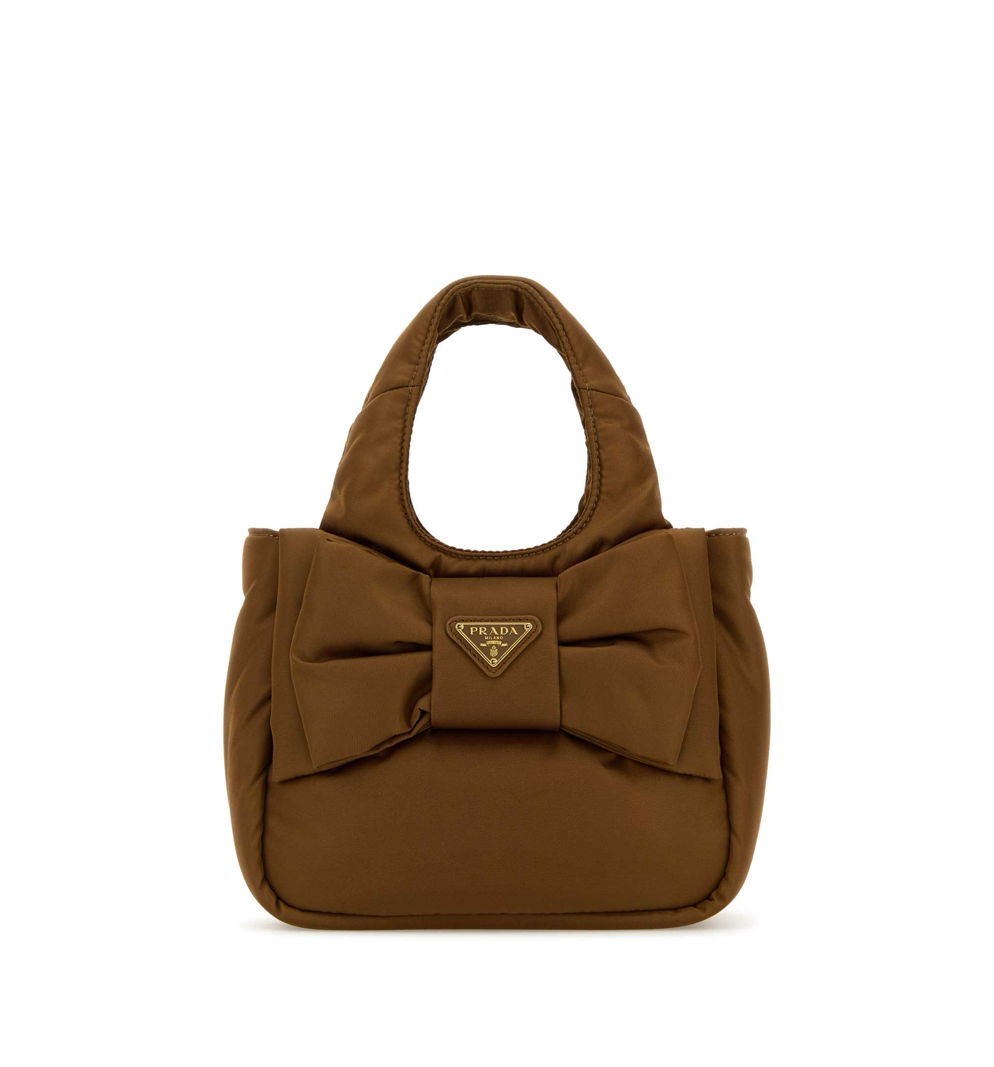 Soft Logo Plaque Padded Small Tote Bag