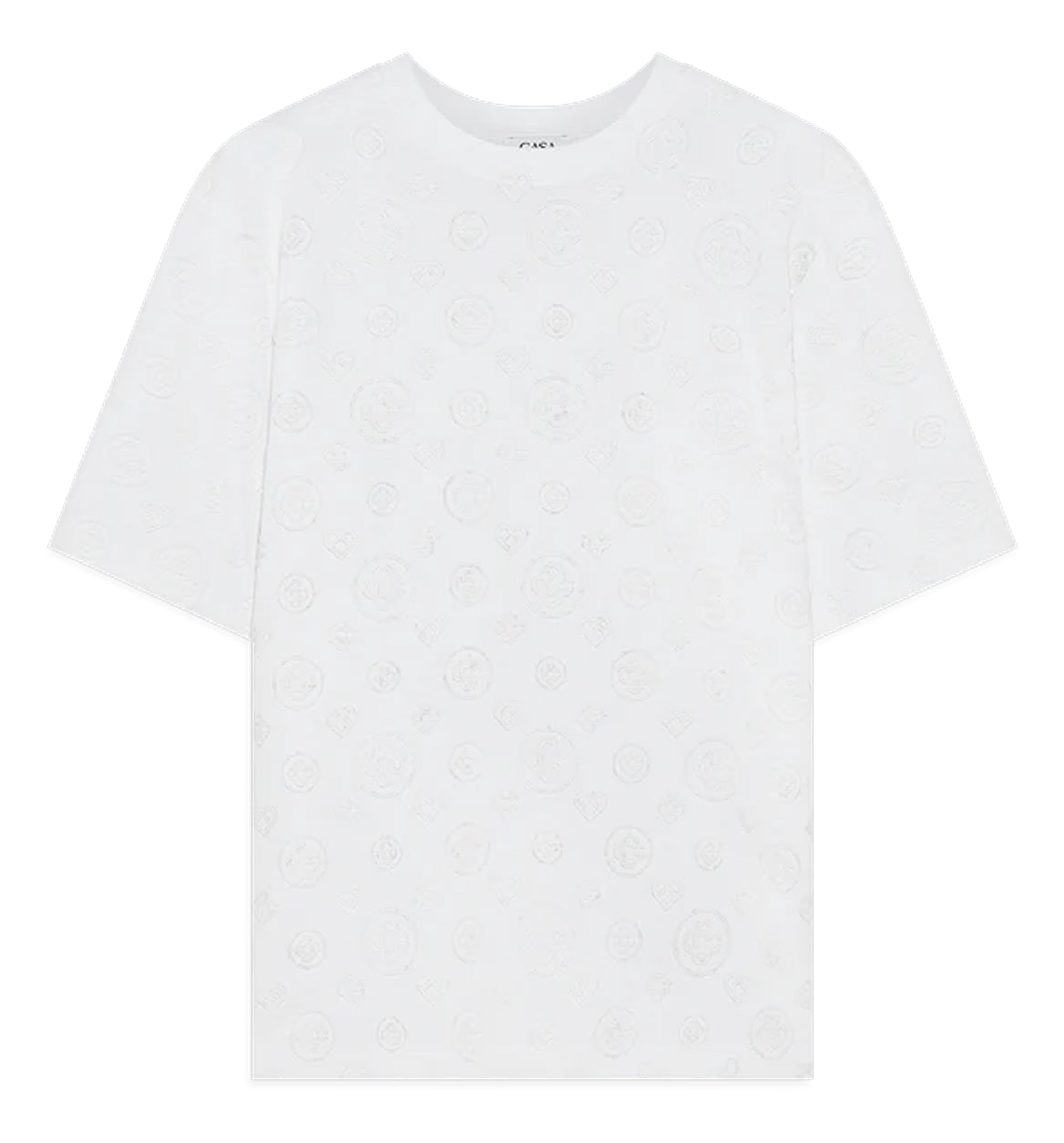 Applique Monogram Oversized Short Sleeve T‑Shirt