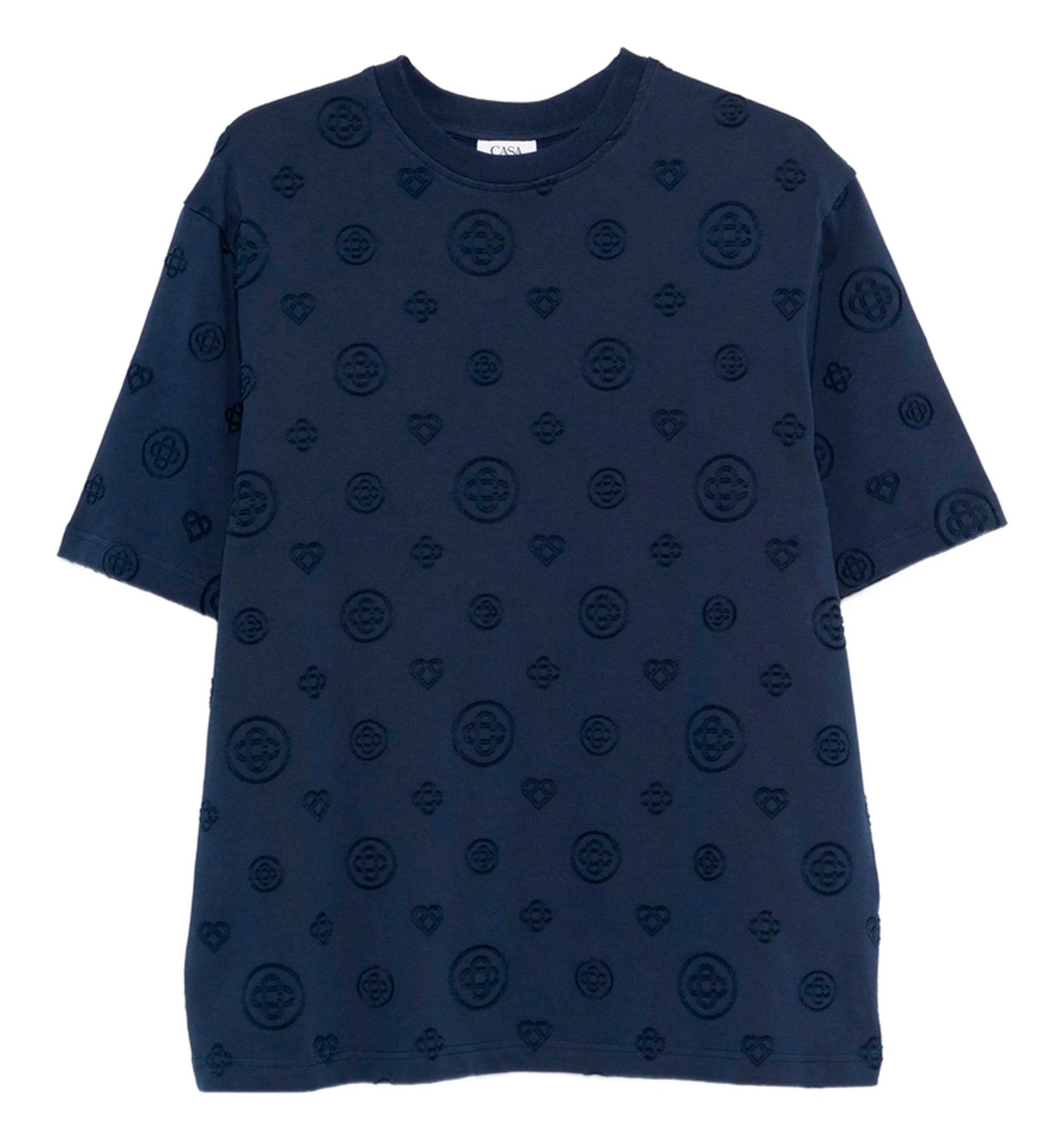 Applique Monogram Oversized Short Sleeve T‑Shirt