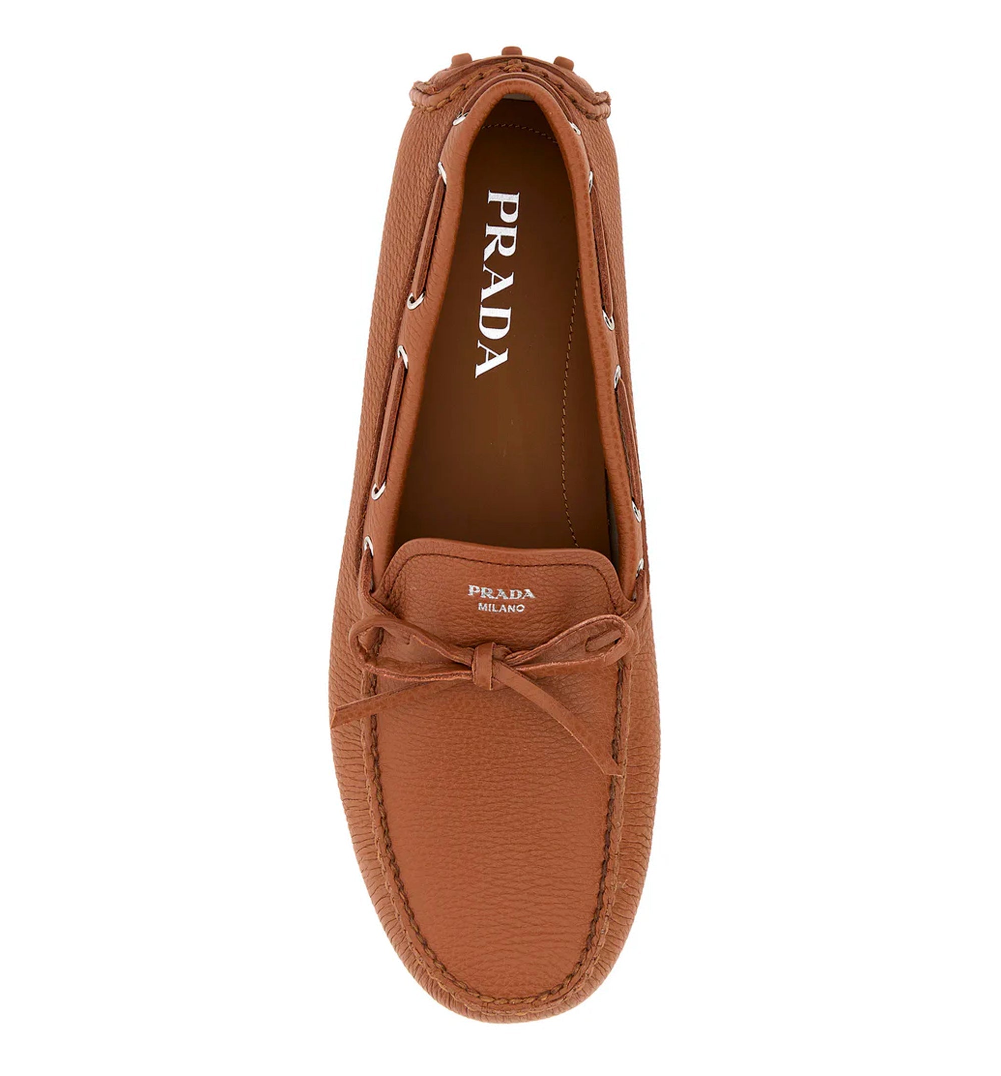Caramel leather loafers