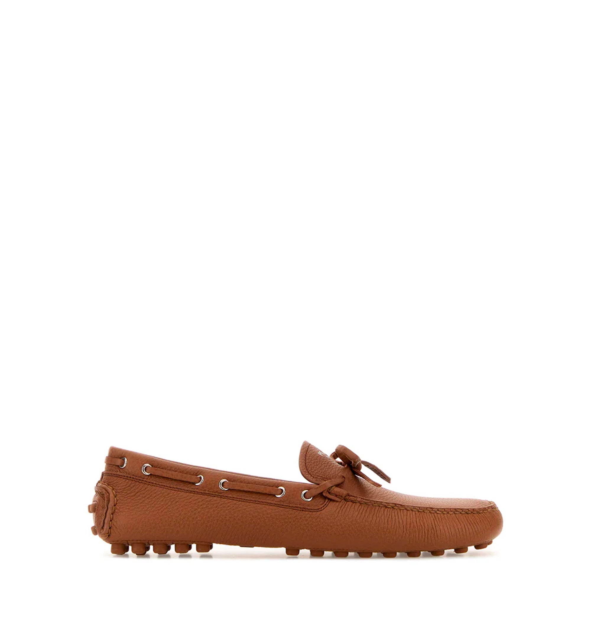 Caramel leather loafers