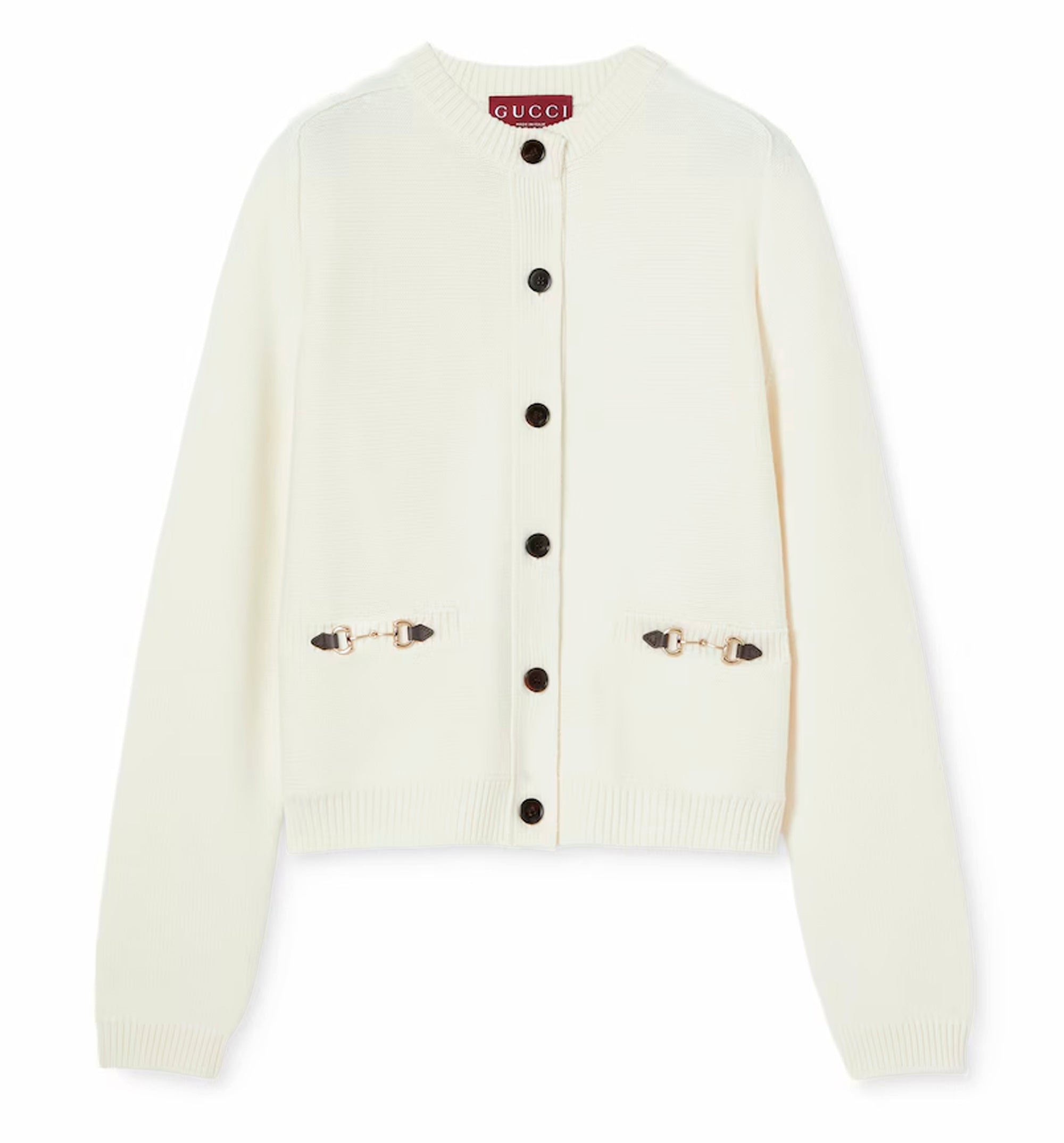 Wool cashmere cardigan with Horsebit