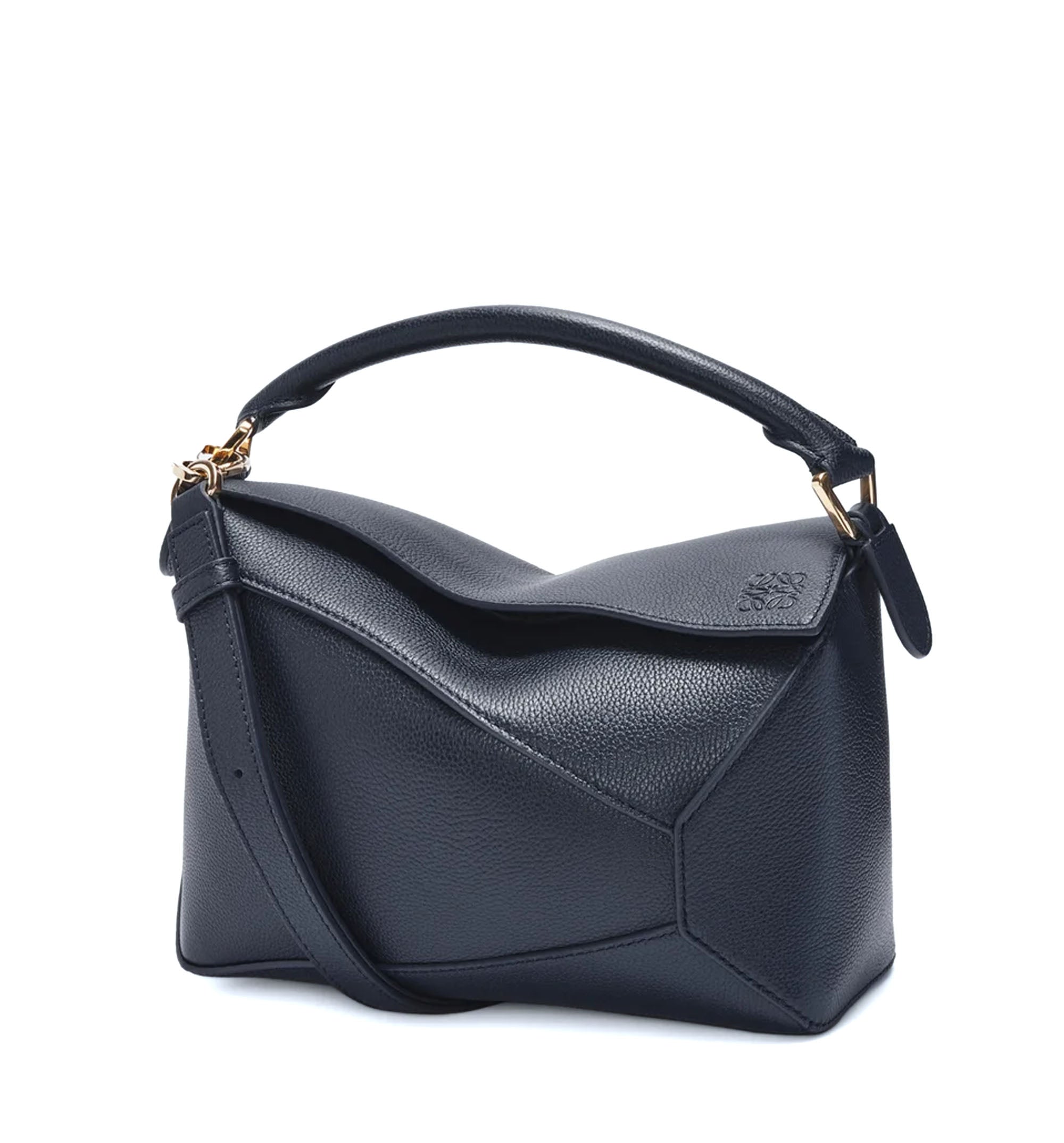 Small Puzzle Edge bag in soft grained calfskin