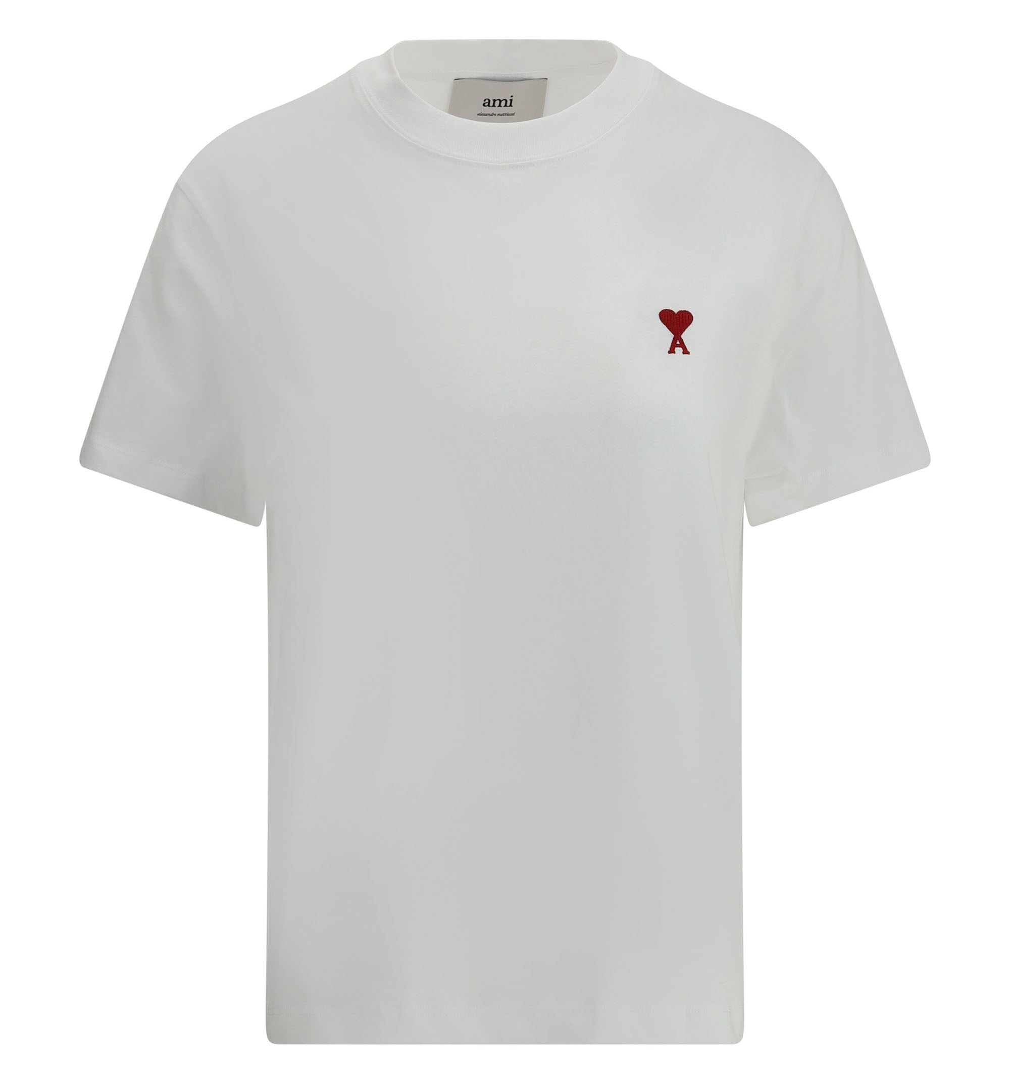 White cotton t-shirt with Ami de Coeur