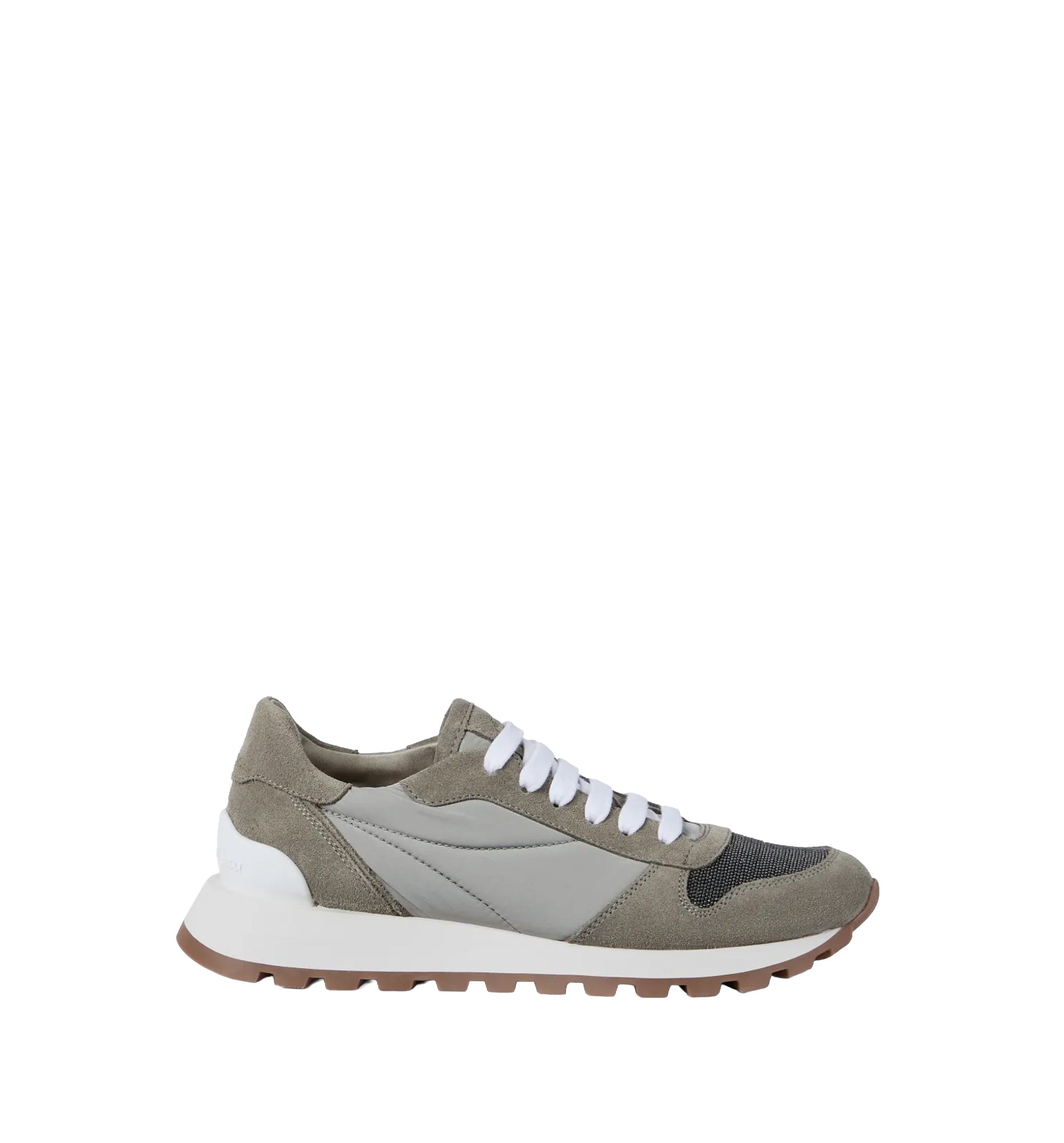 Techno fabric runners with precious toe