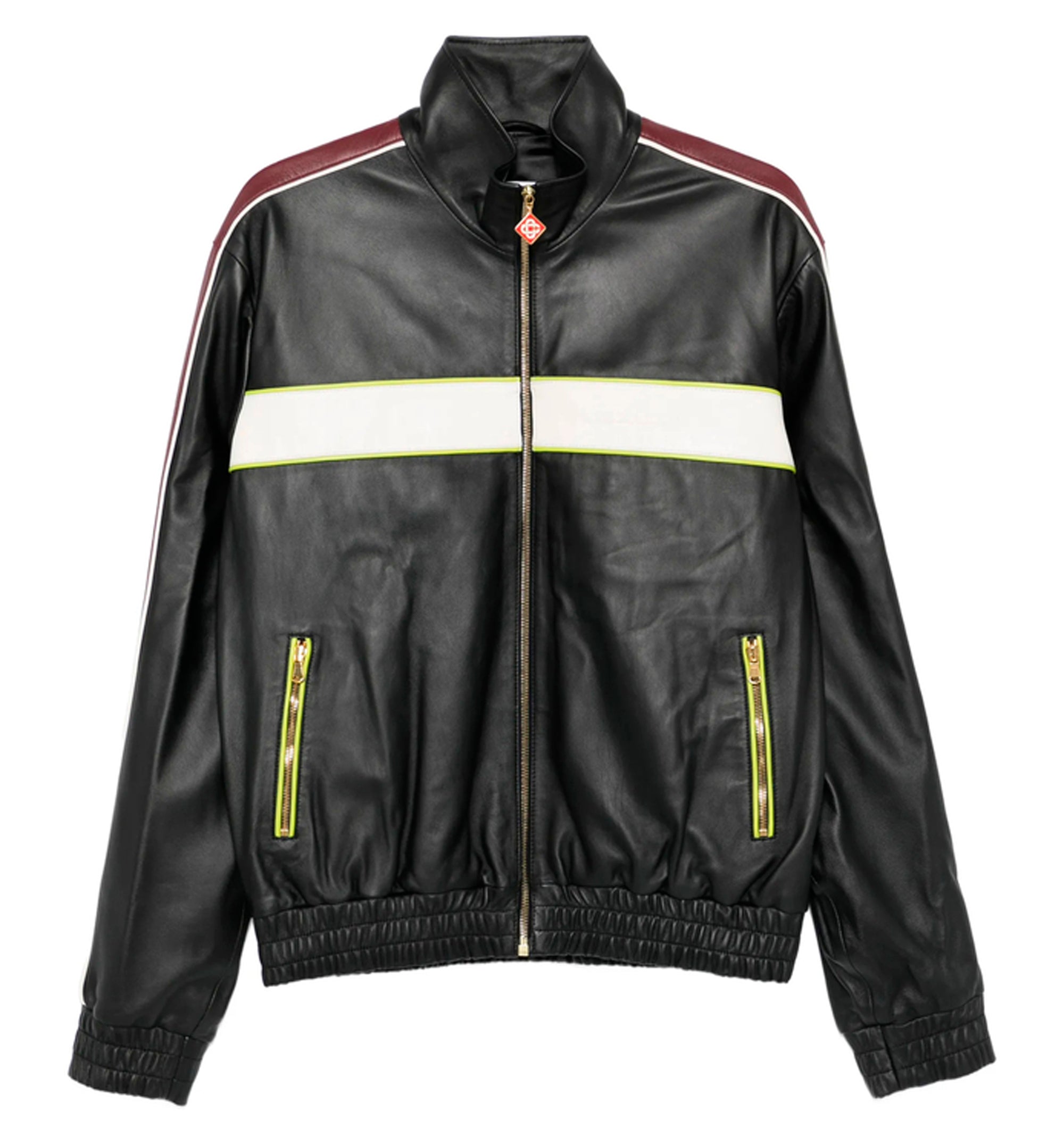 Leather Track Jacket