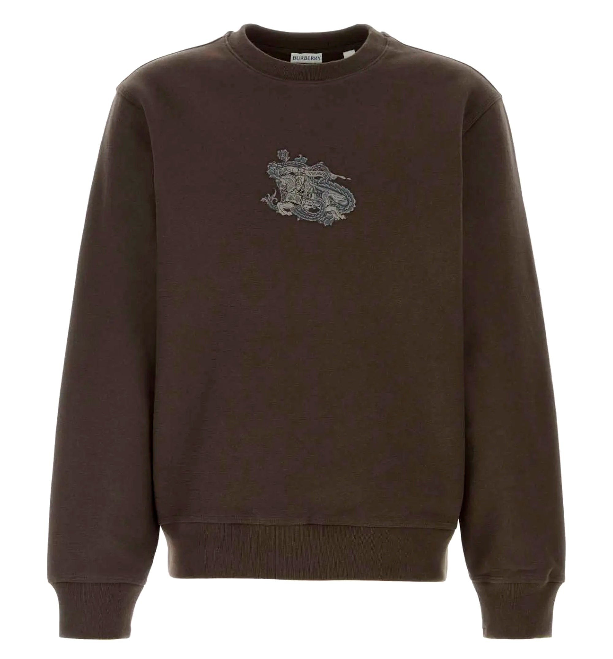 Brown cotton blend sweatshirt