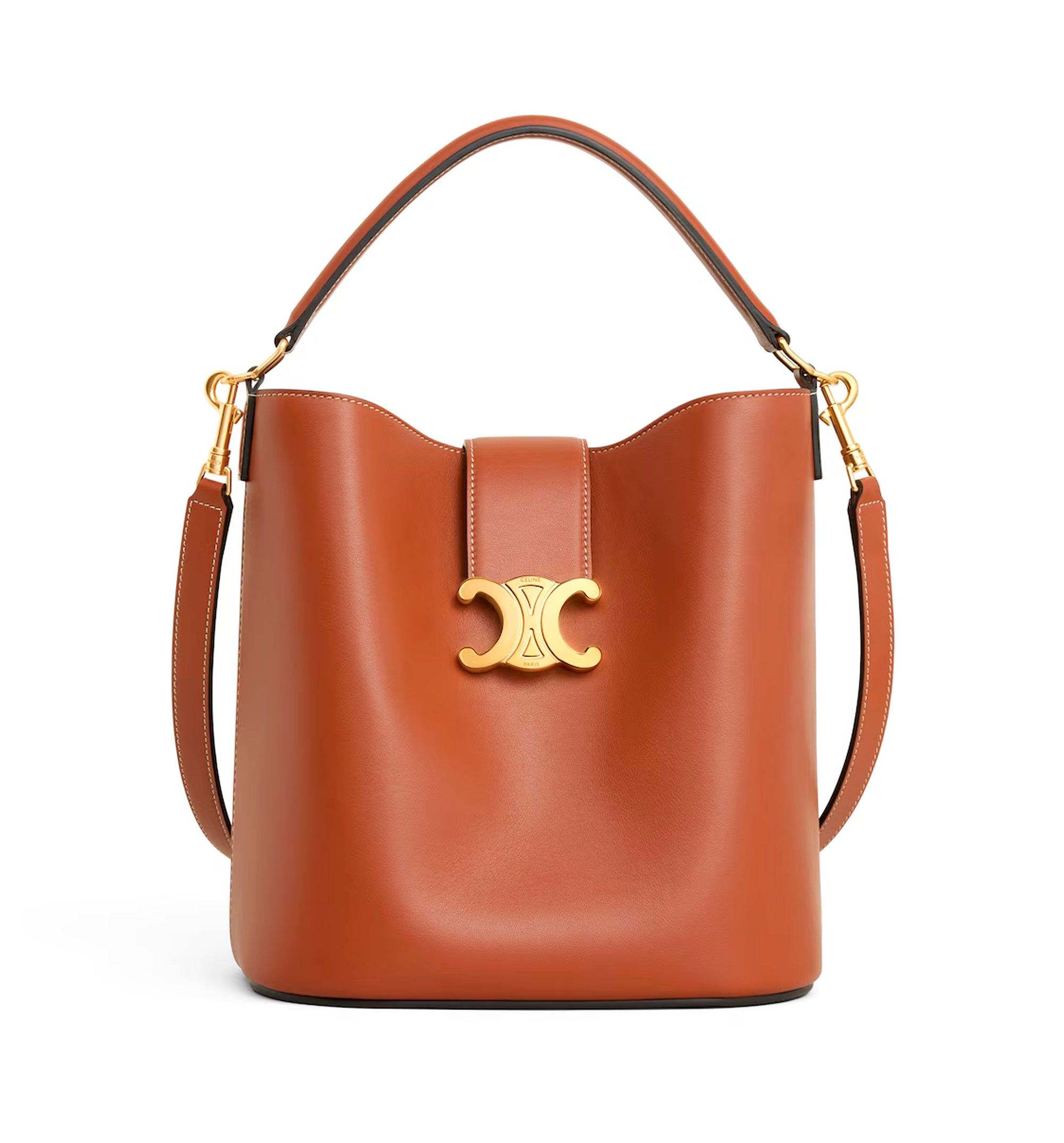 Medium Bucket Louise In Smooth Calfskin