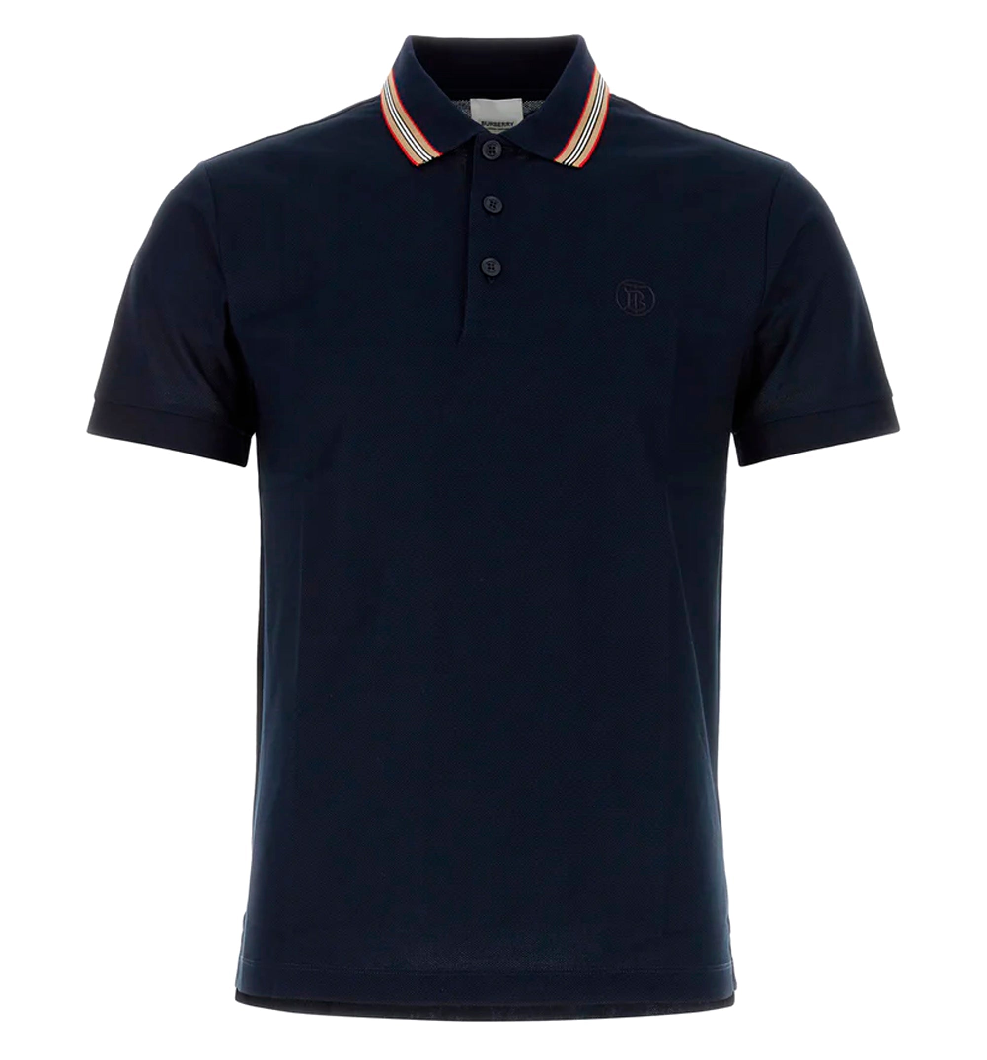 Midnight blue piquet polo shirt