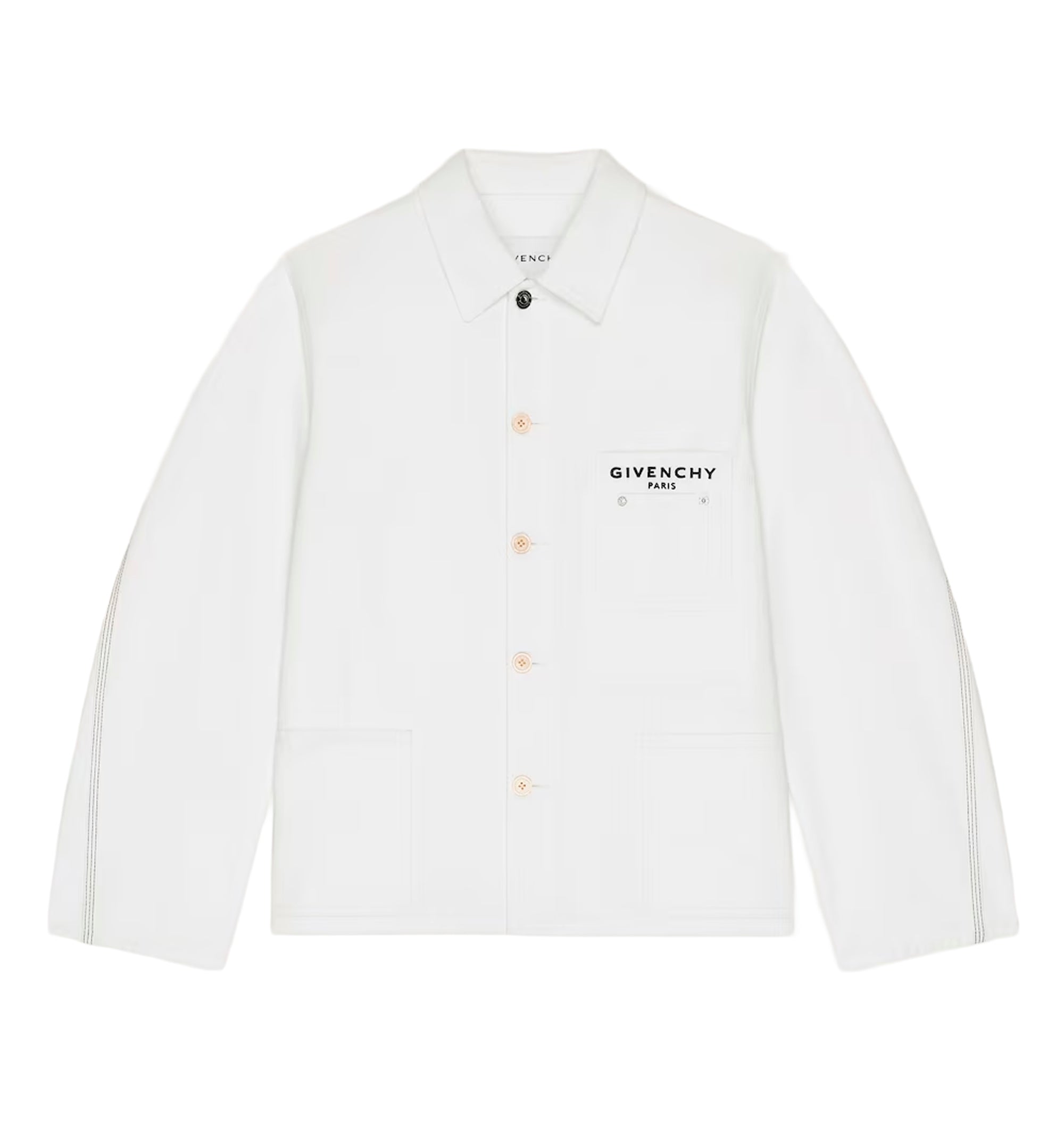 Couture Seam jacket in denim embroidered GIVENCHY Paris