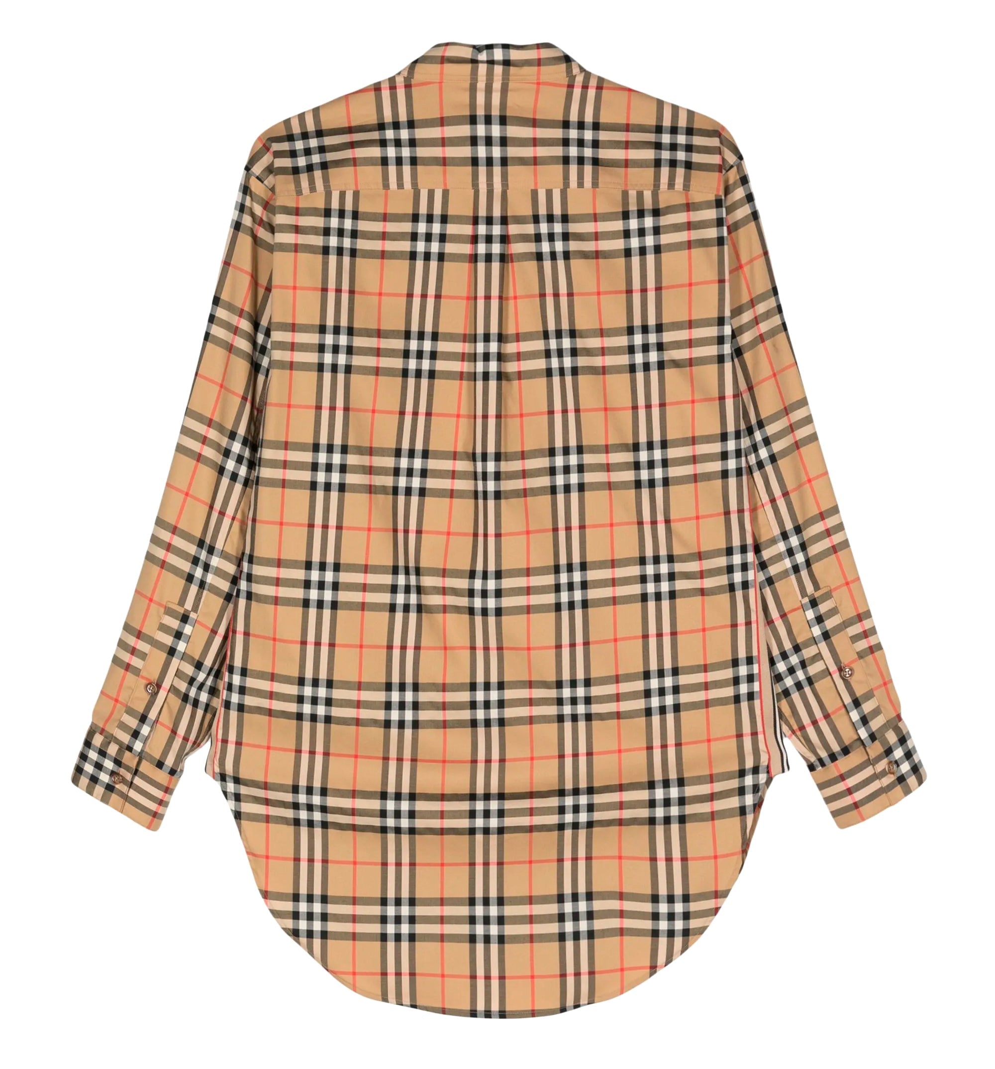 Vintage Check-pattern cotton shirt