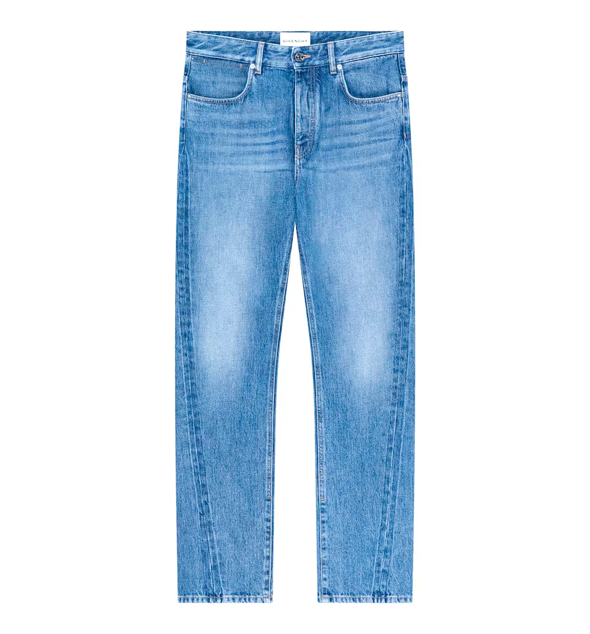 Couture Seam straight fit shadow washed jeans