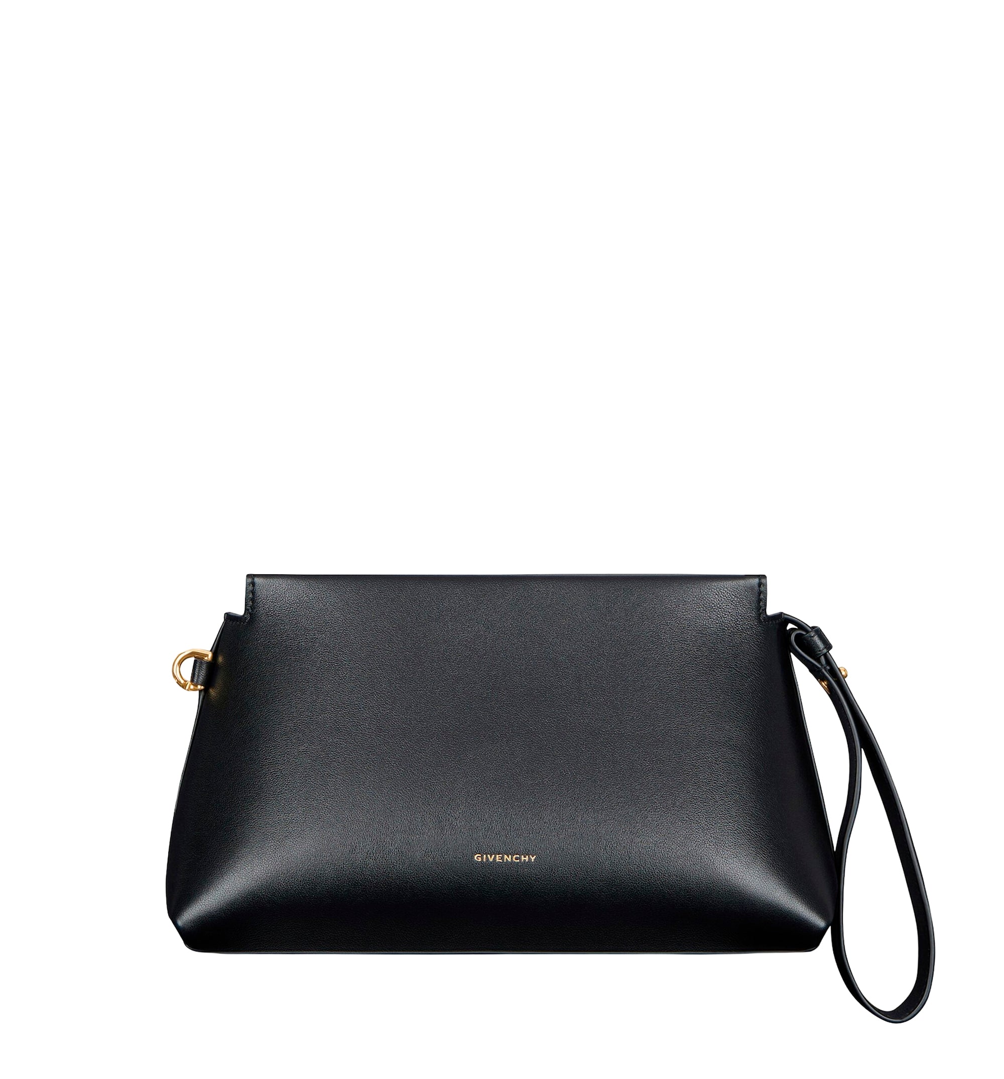 Day pouch in shiny leather