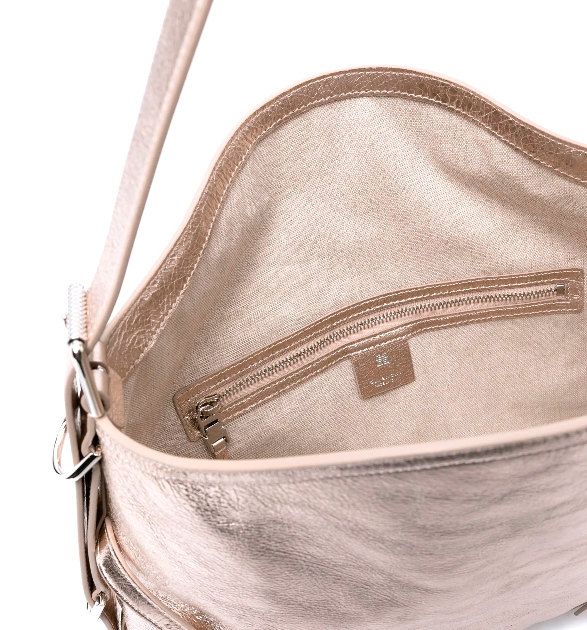 Medium Voyou Laminated Shoulder Bag