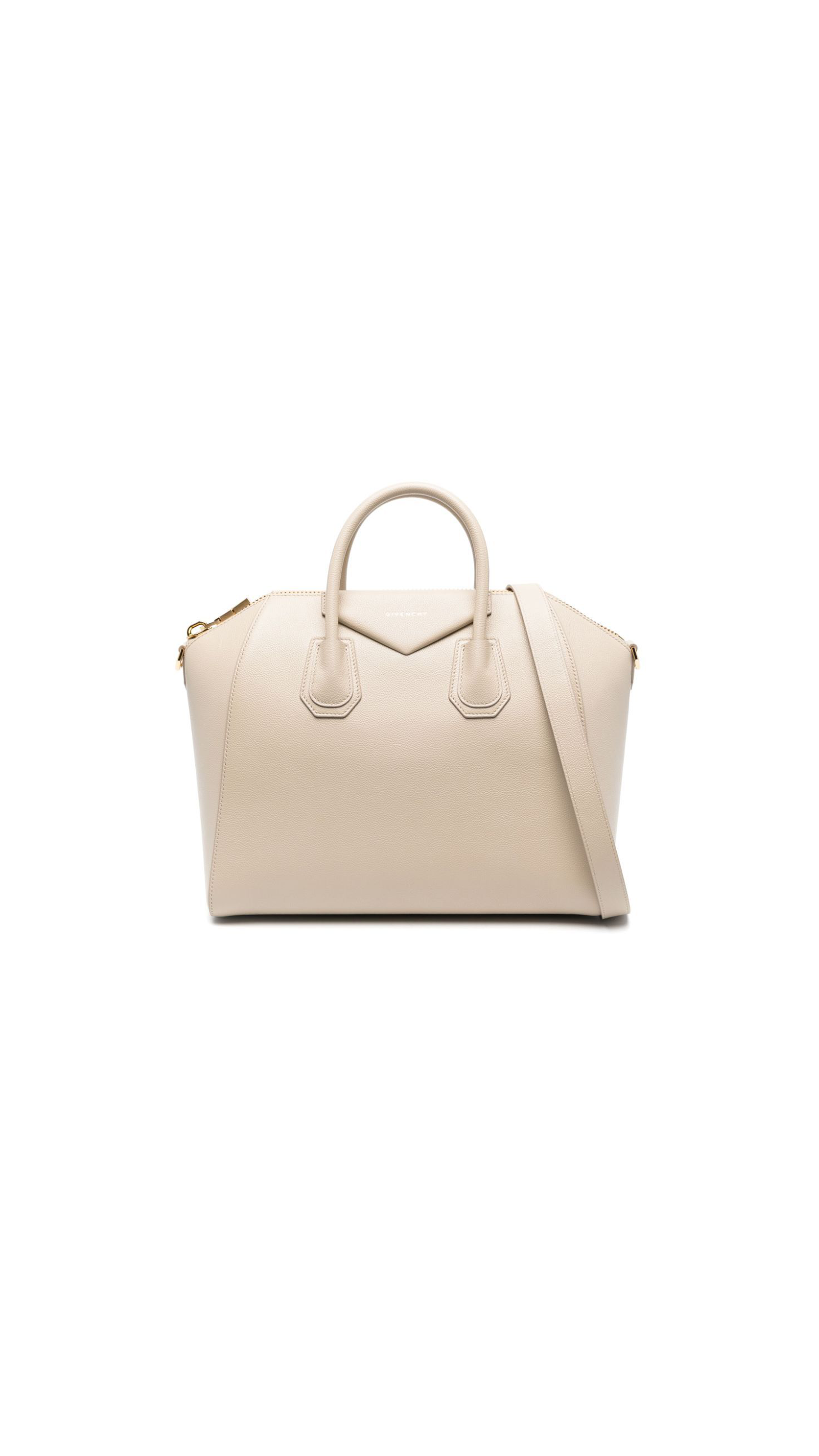 Small Antigona in Grained Leather - Beige