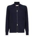 Cashmere high-neck cardigan with zipper