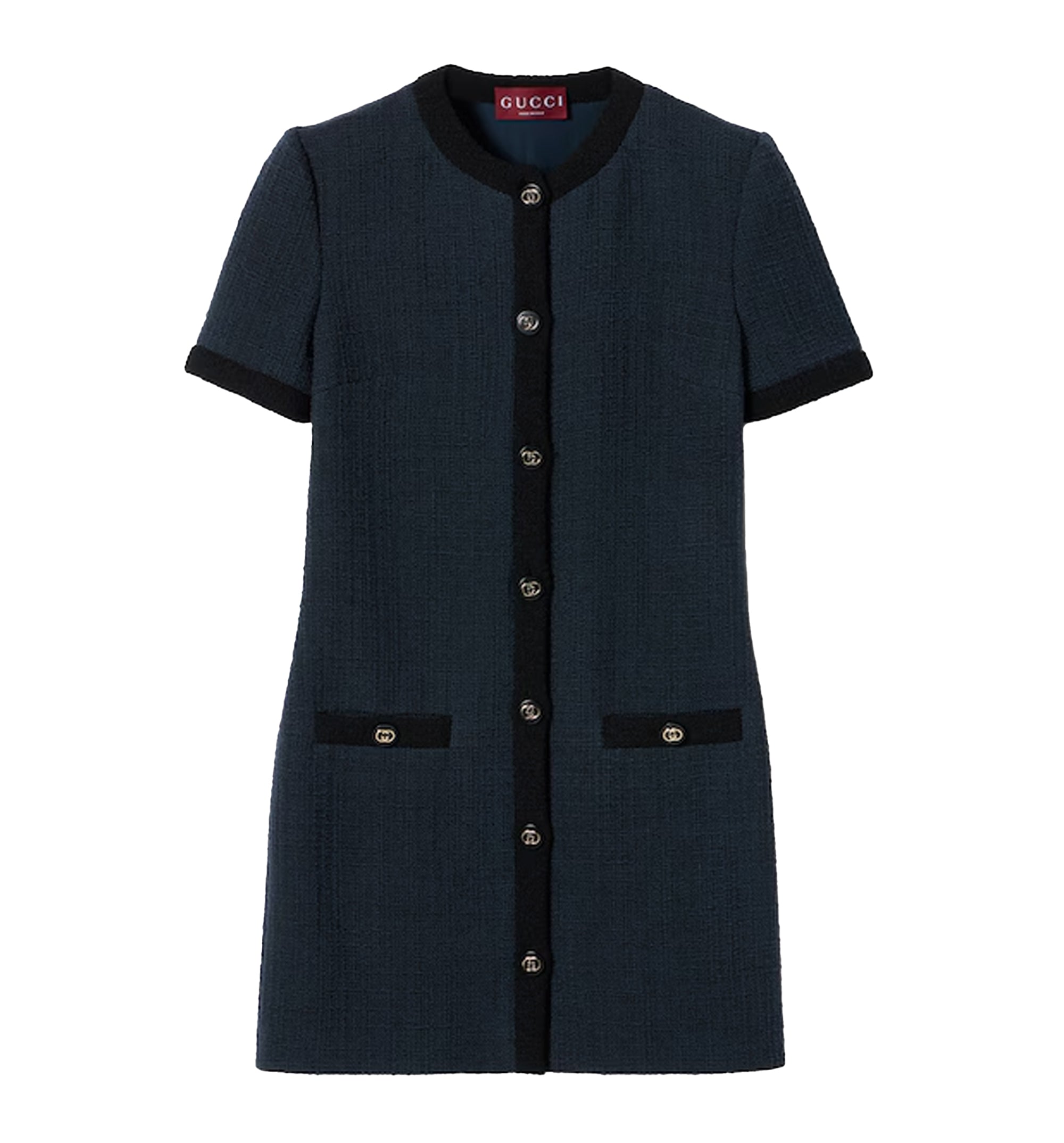 Wool Textured Tweed Dress
