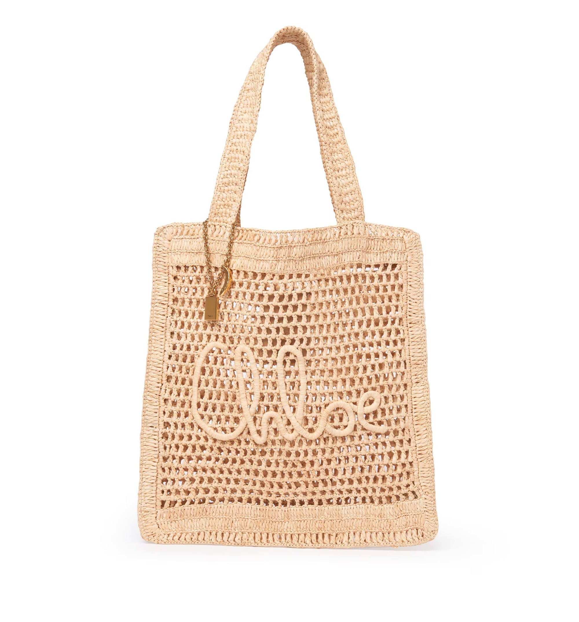 Summer Banana tote bag in raffia