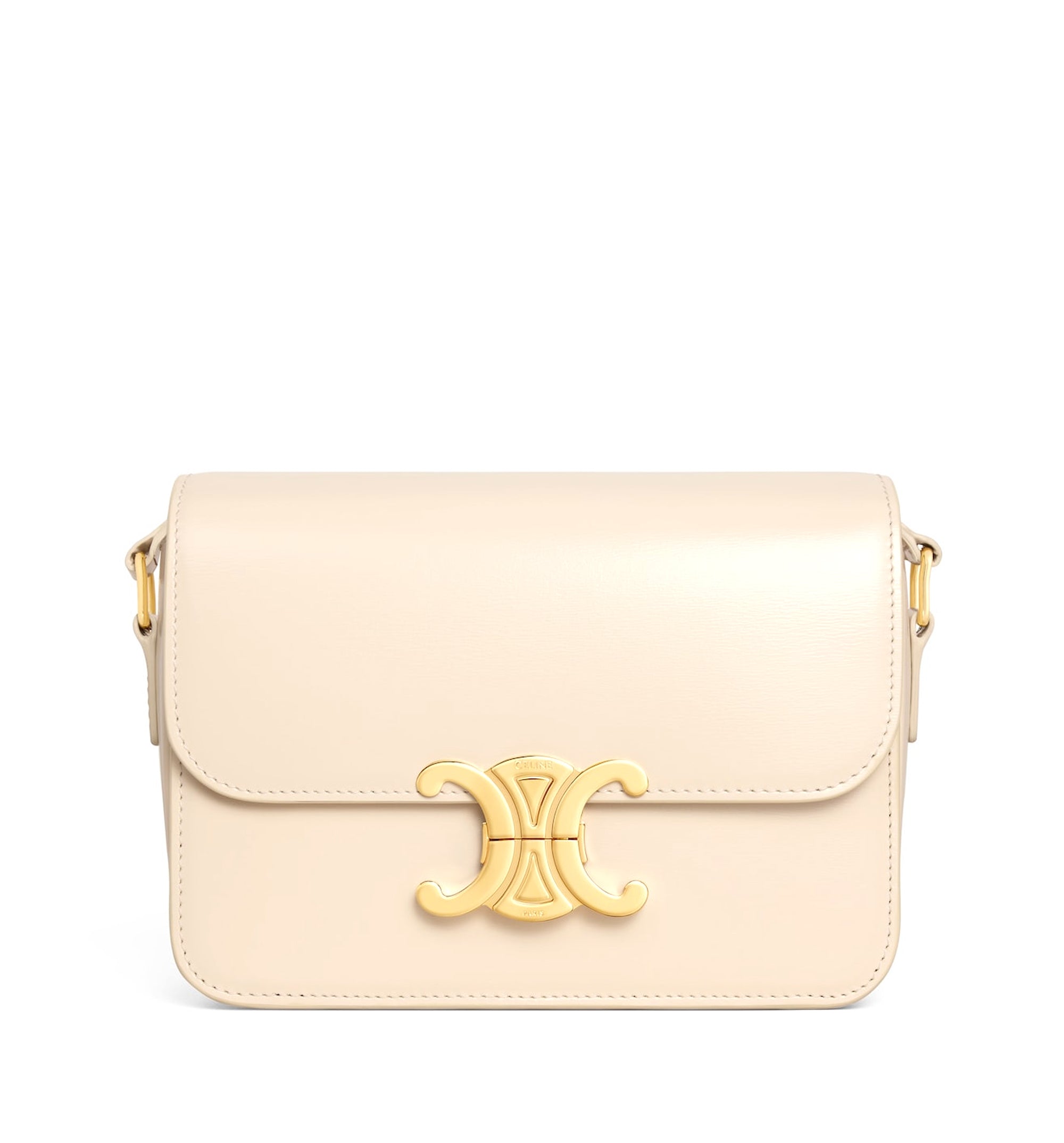 Teen Triomphe Bag In Shiny Calfskin