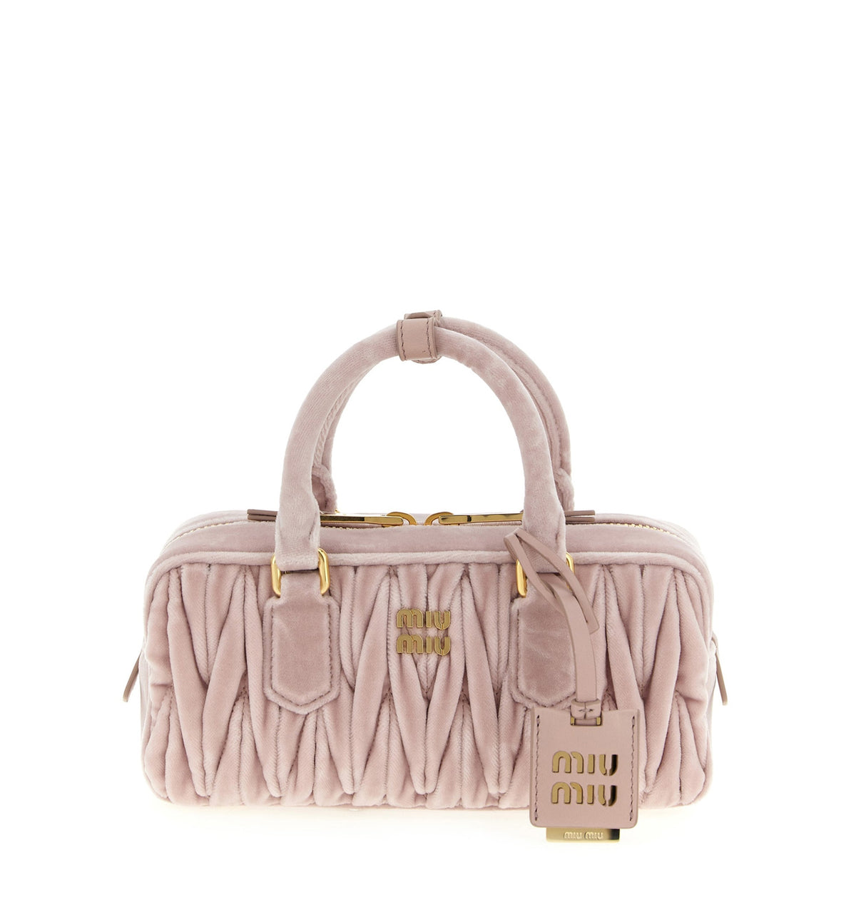 Miu Miu 'Arcadie' Regular Handbag in Matelassé Velvet