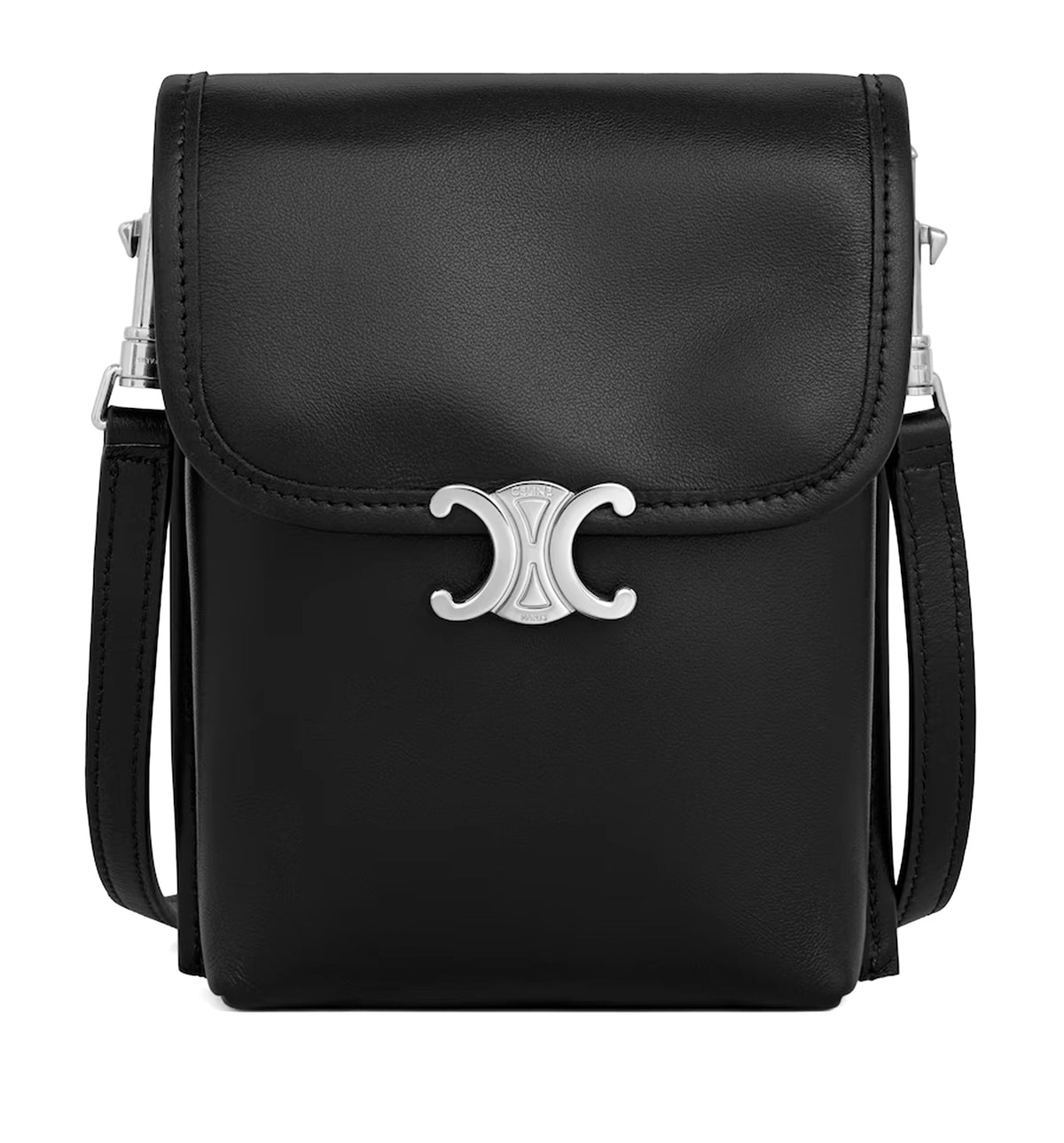 Vertical Pouch Soft Triomphe In Smooth Lambskin