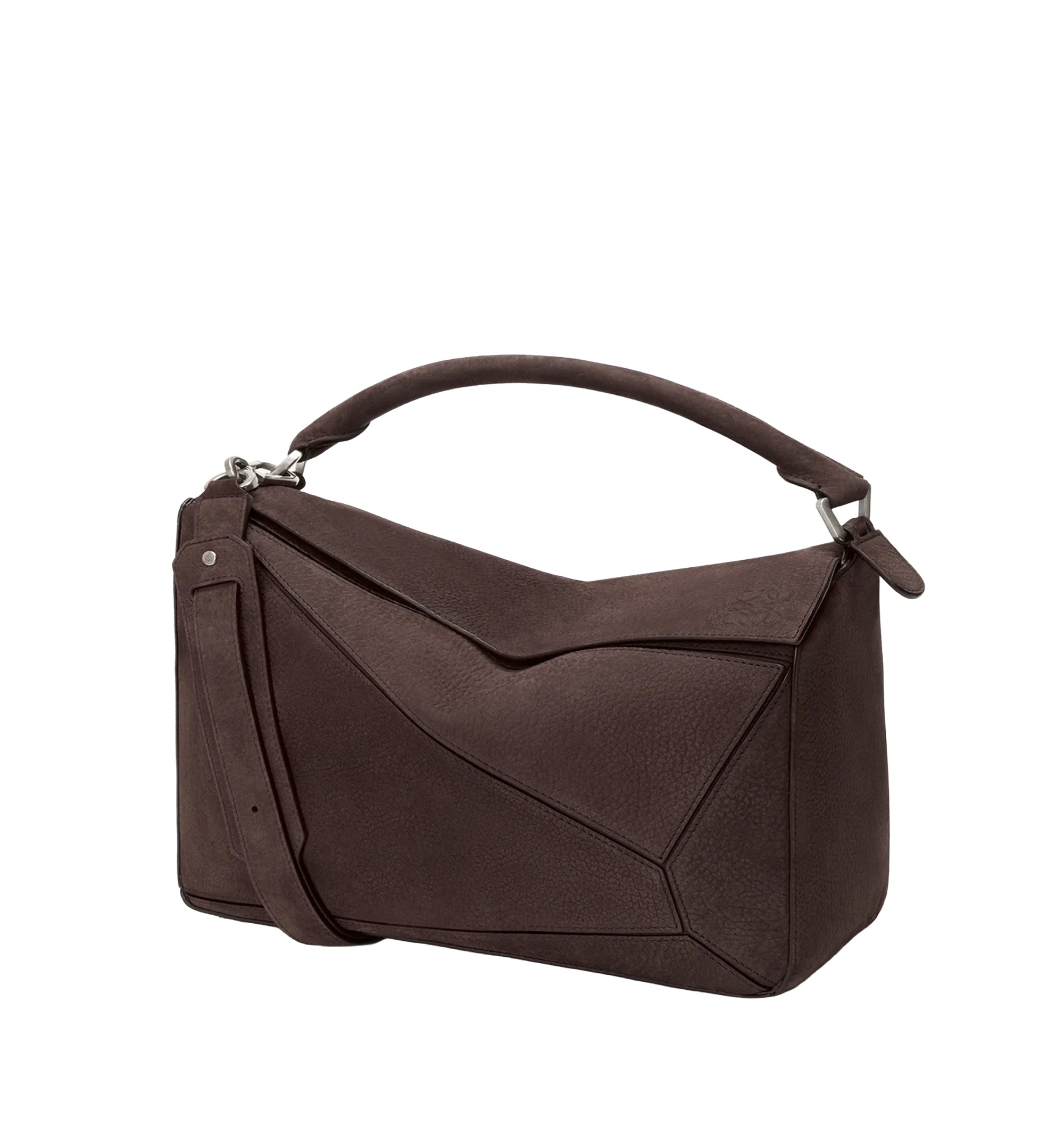 Large Puzzle Bag In Grained Nubuck