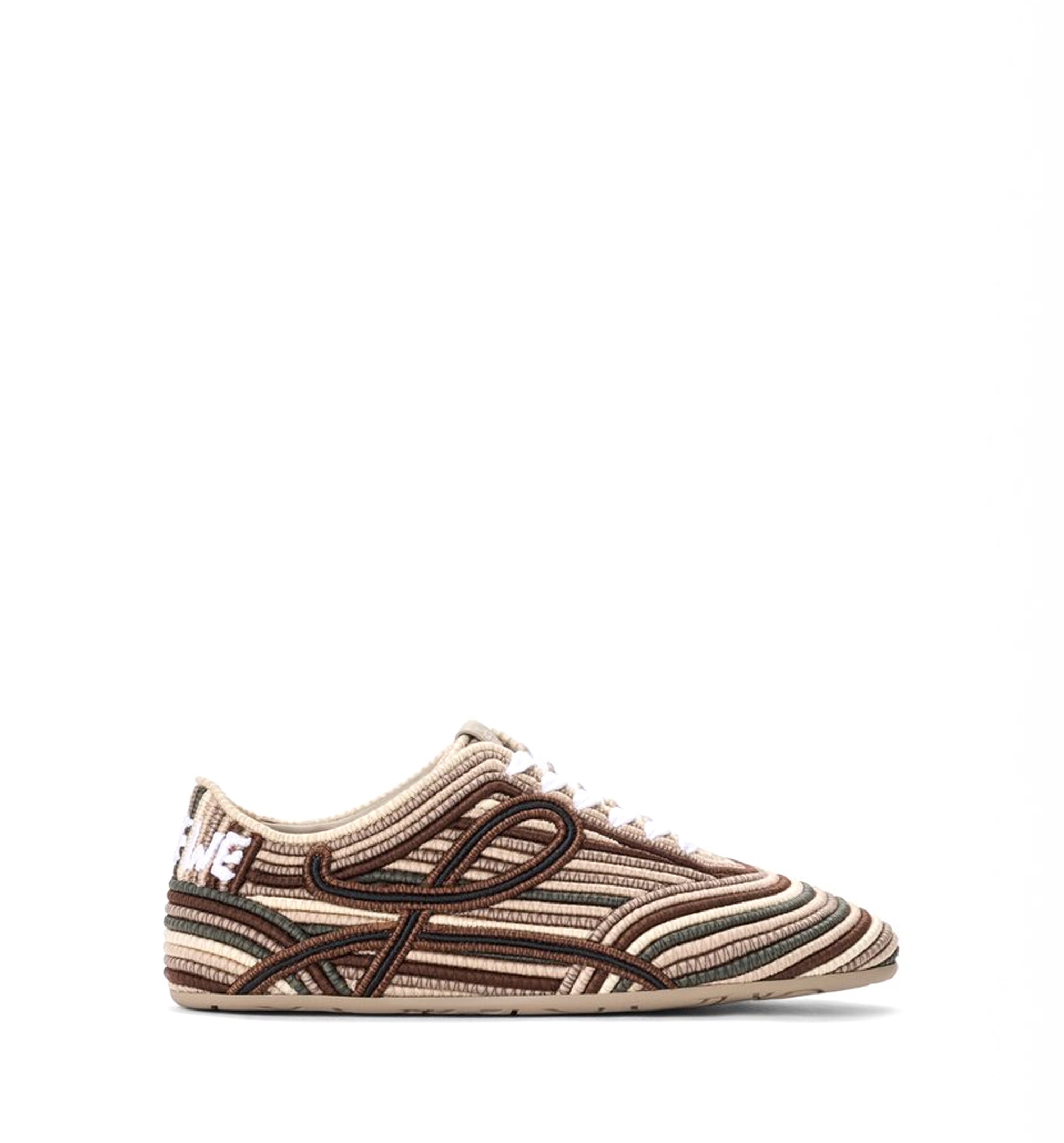 Yago sneaker in embroidered canvas