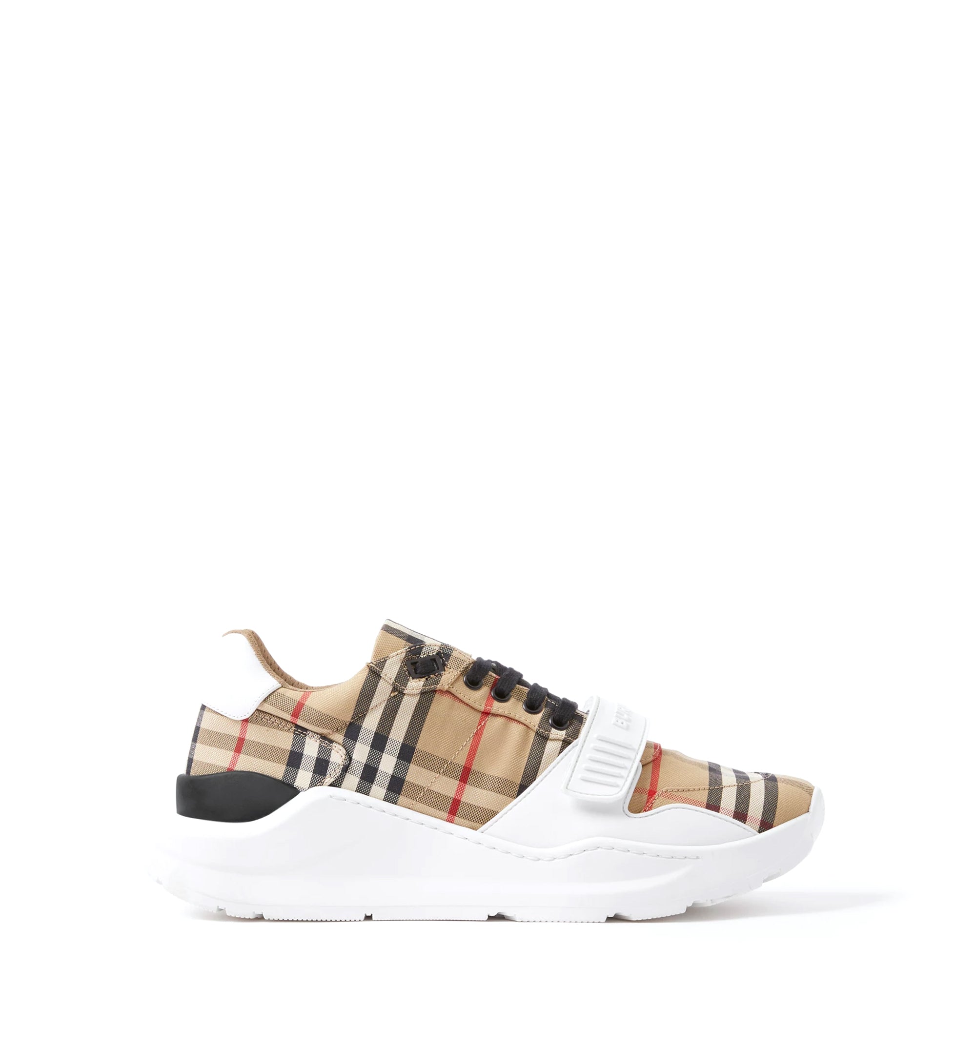 Vintage Check Cotton Sneakers