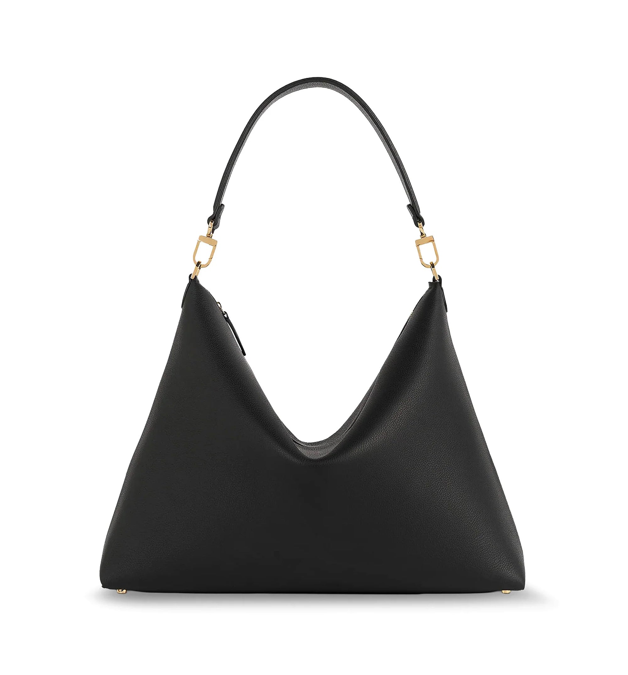Medium Bevel Grained-Leather Bag