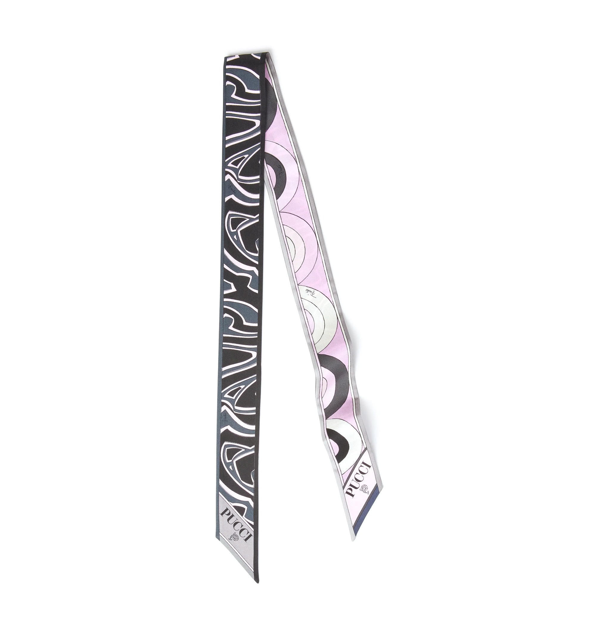 Onde and Labirinto Print Silk Twill Scarf