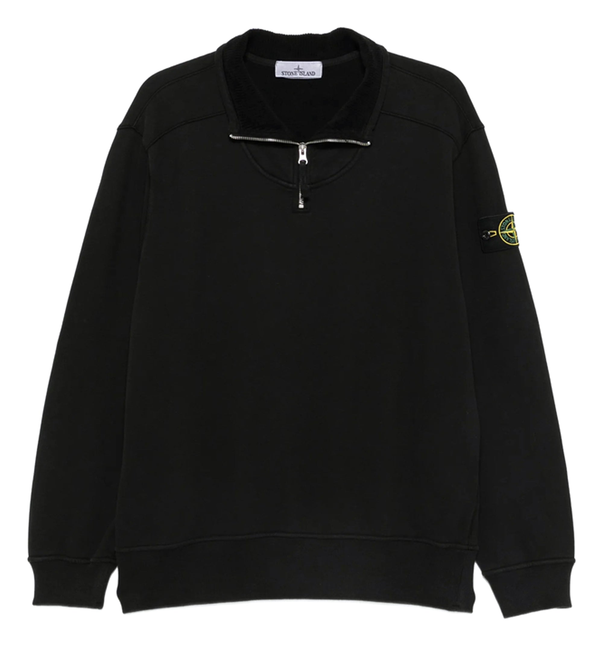 Compass-patch Quarter-zip Sweater