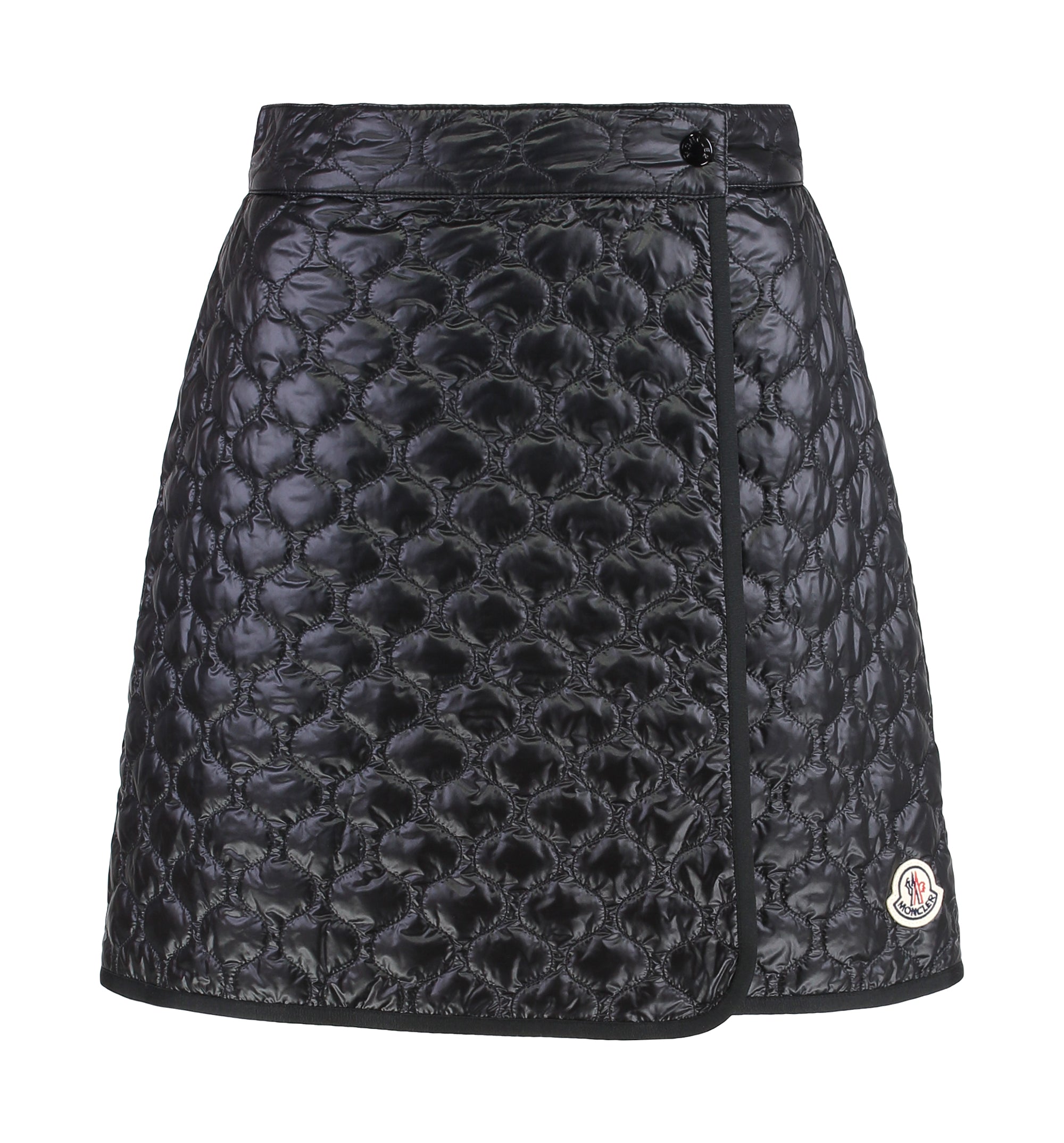 Square-Quilted Padded Mini Skirt