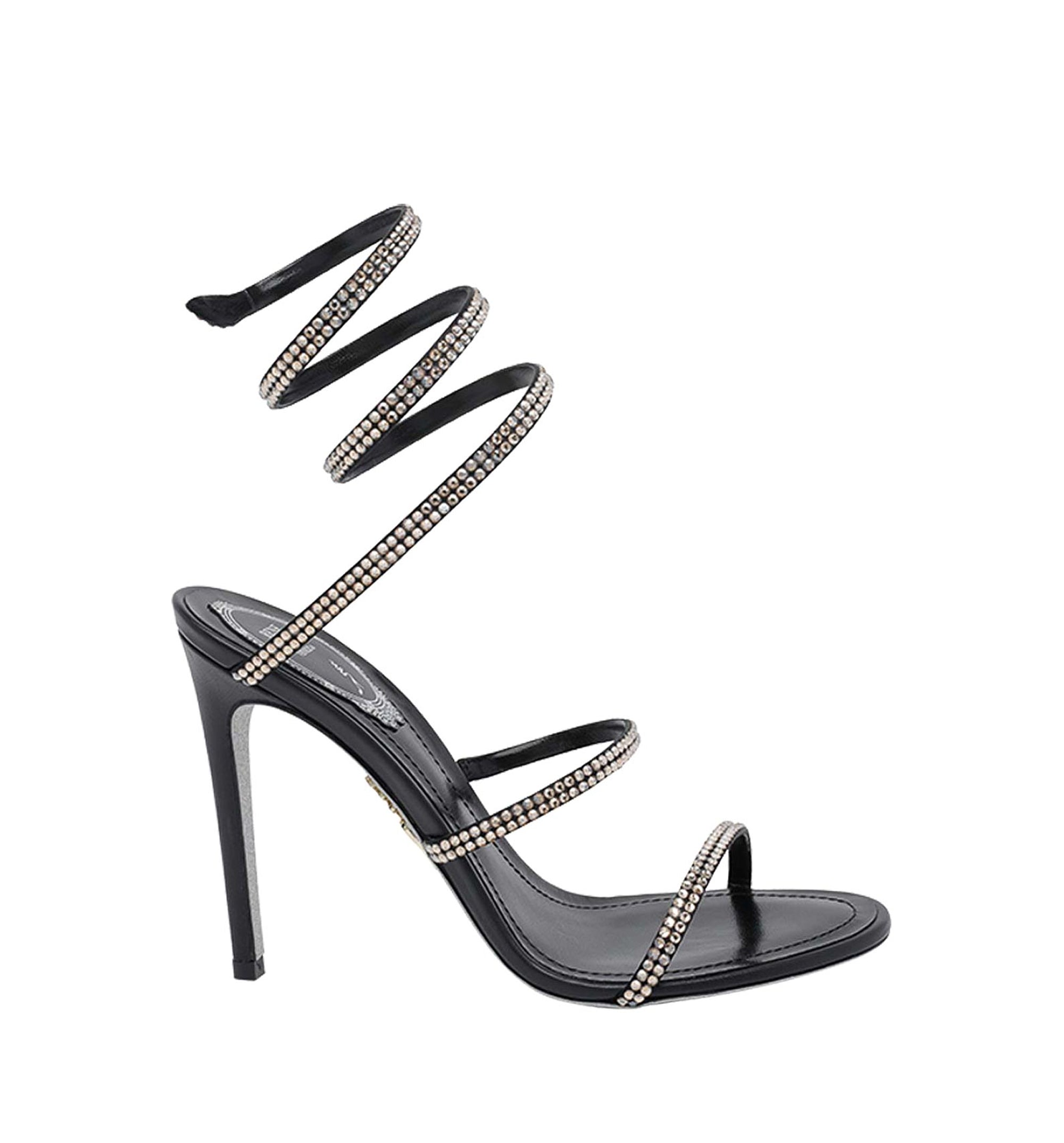 Cleo 105 Black And Gold Sandals
