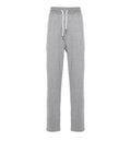 Cotton, cashmere and silk French terry double cloth trousers