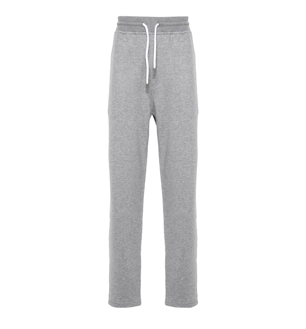 Cotton, cashmere and silk French terry double cloth trousers