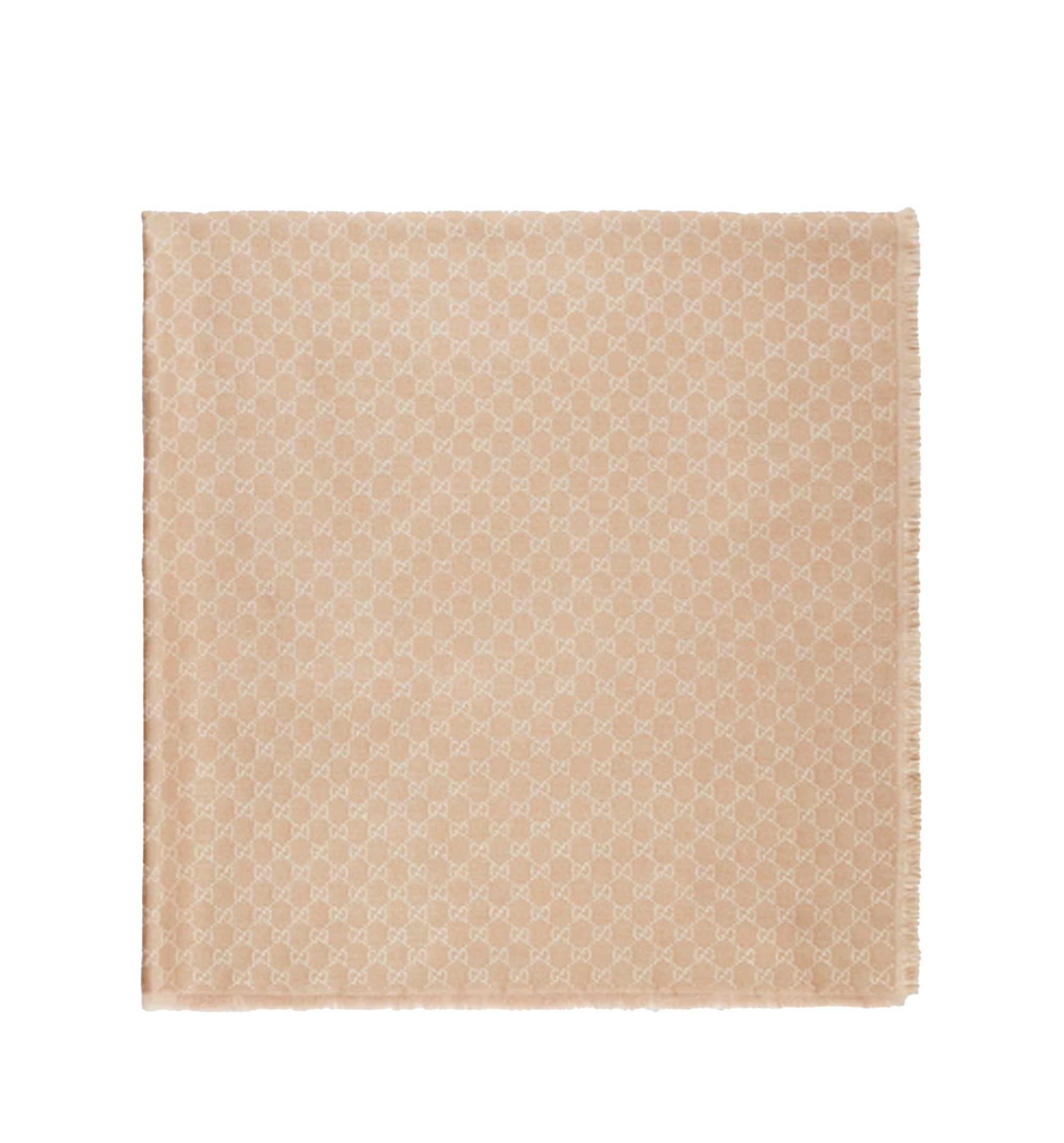 Printed GG Cotton Wool Lamé Shawl